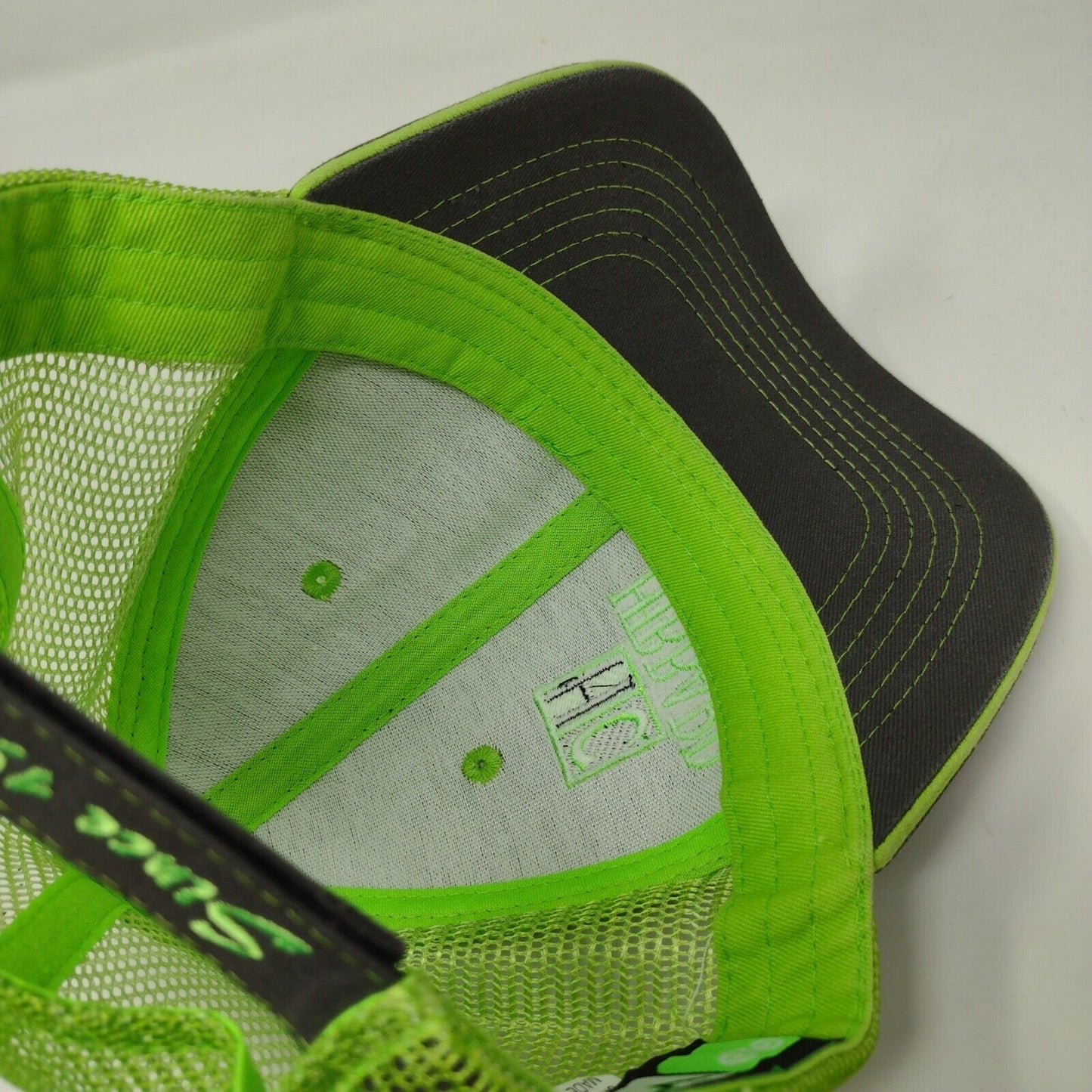 Hibbard Construction Strapback Trucker Hat Multi OSFA Mesh Back Vie