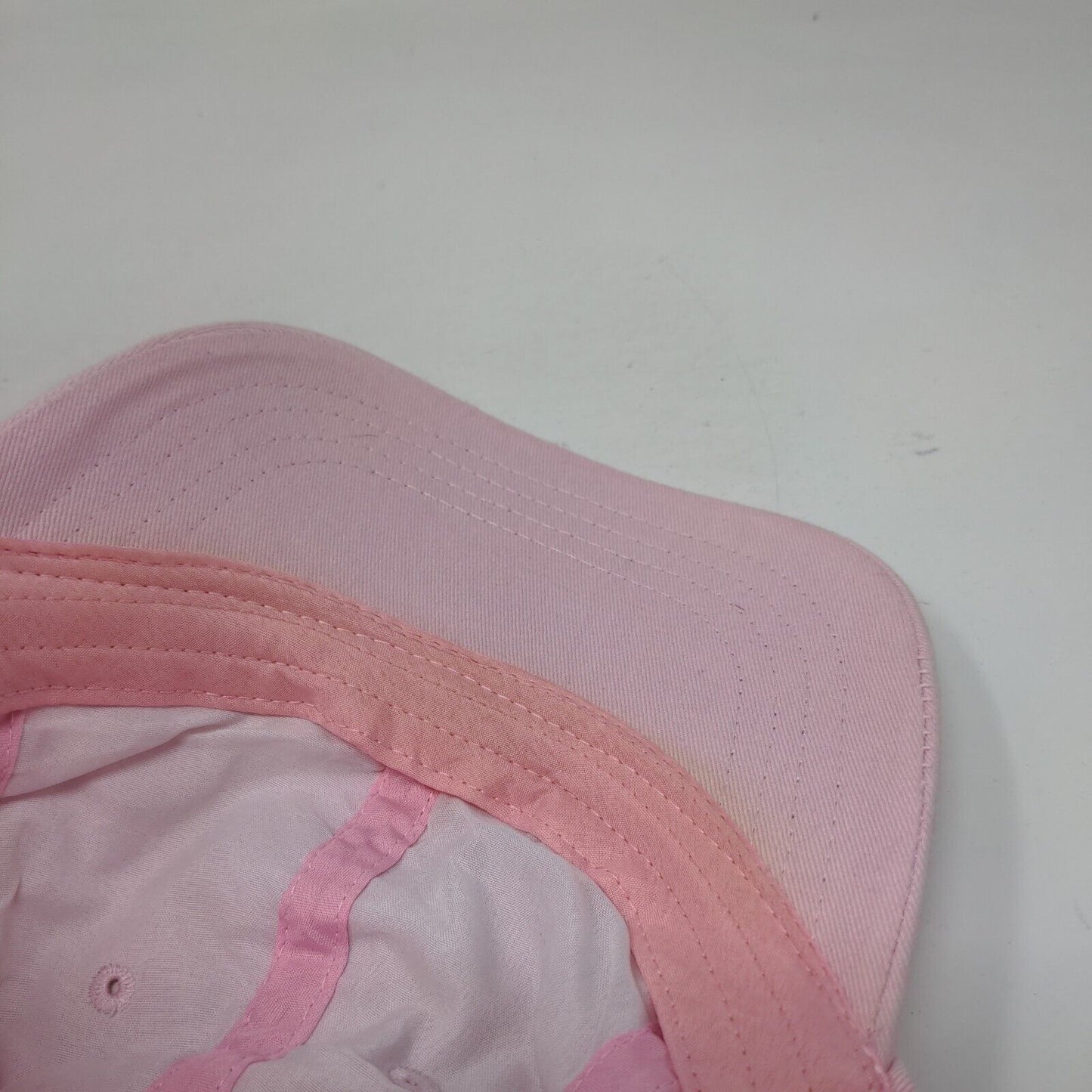 Whatever Slideback Hat Pink One Size Adjustable Embroidered 6 Panel