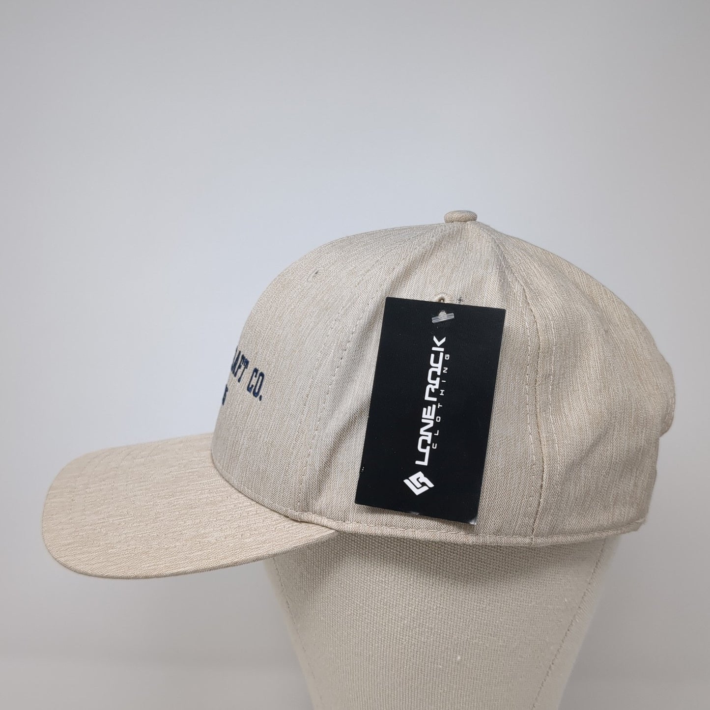 Cascade Raft Co. Est 1985 Snapback Hat Beige One Size Adjustable Lone Rock