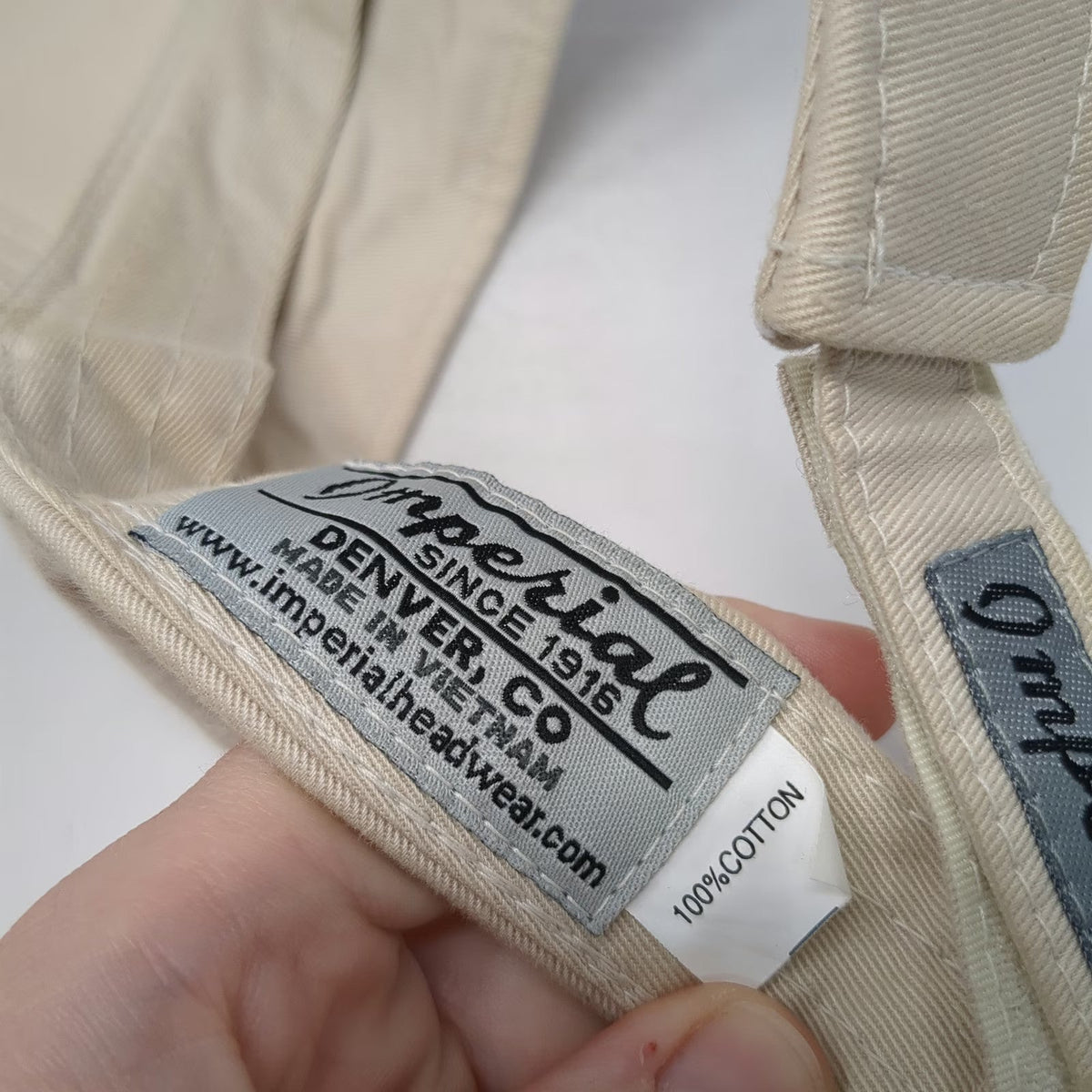 Imperial Visor Beige One Size The Saltwater Angler Key West Strapback Fly Hat