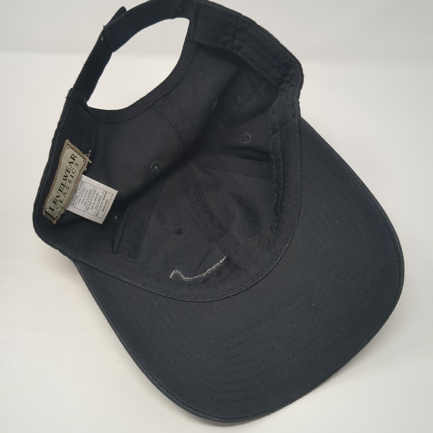 Level Wear Classics Strapback Baseball Cap Black One Size Adjustable 6 Panel