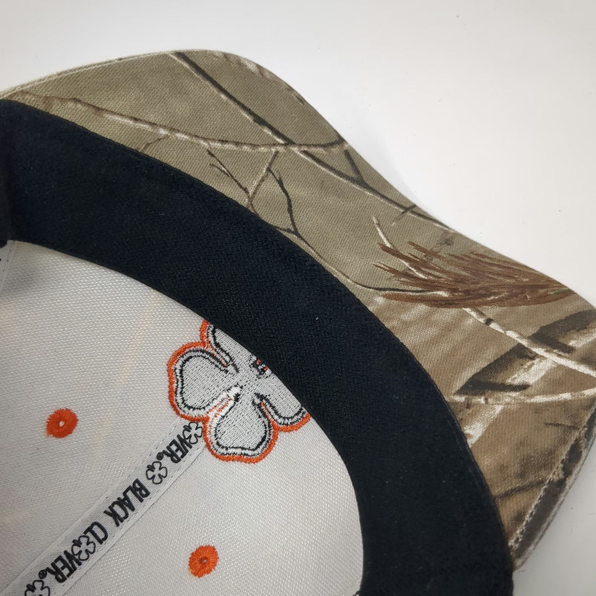 Black Clover Baseball Cap Brown Camo One Size Live Lucky Boneyard Pirate Hat