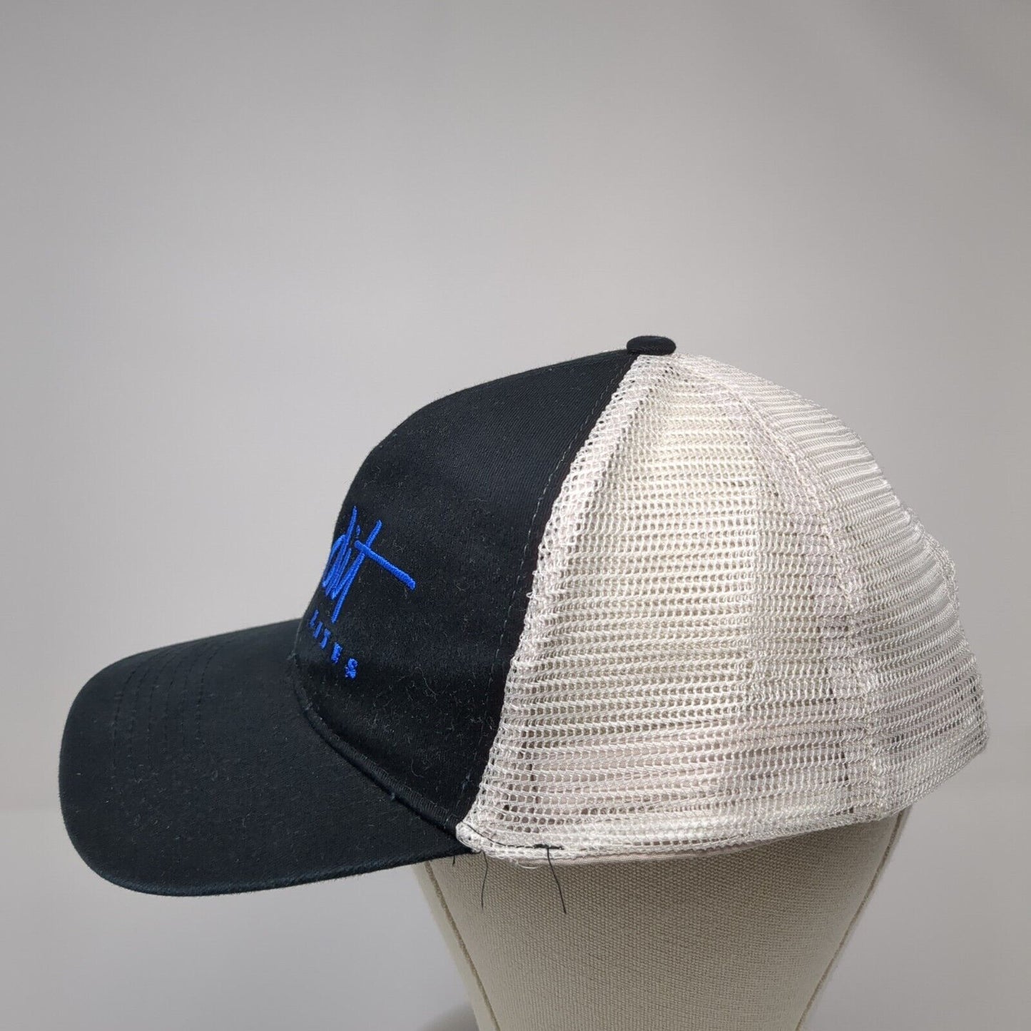 Bandit Lites Strapback Trucker Hat Black One Size Adjustable Mesh Back Hit Wear