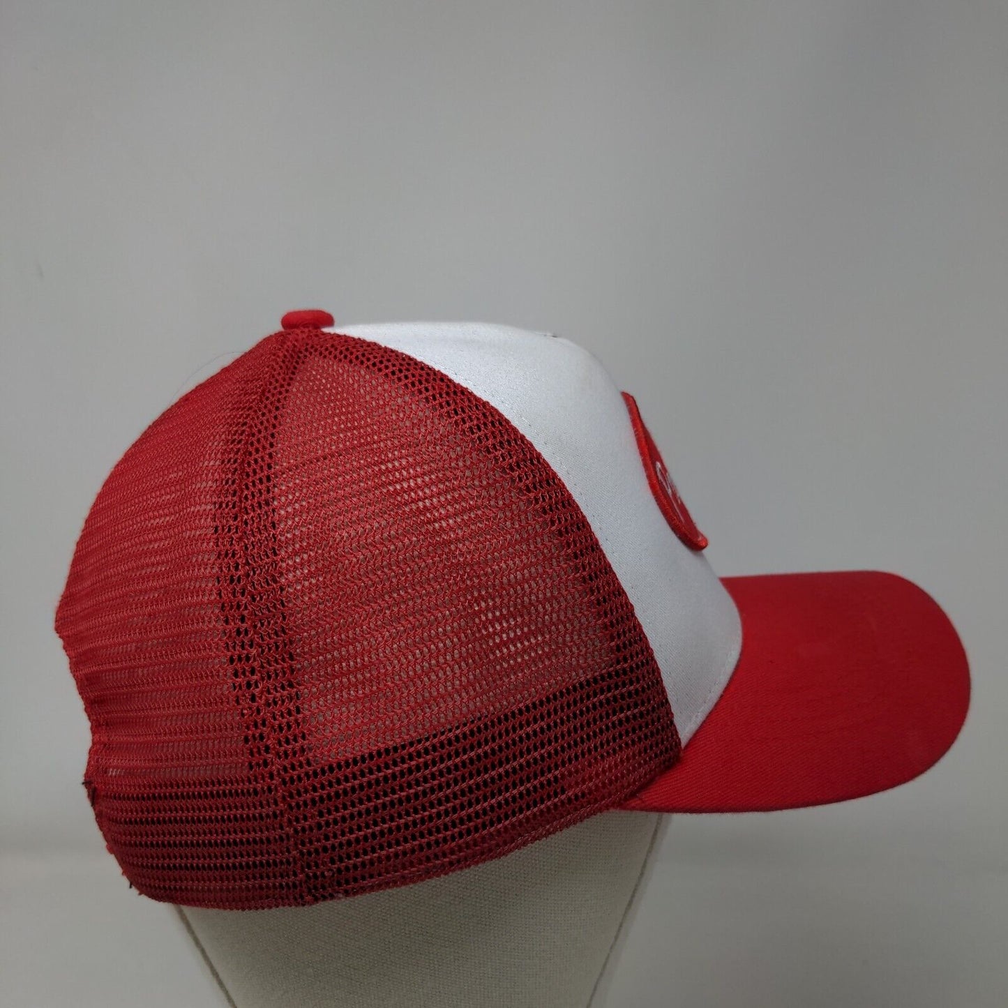 Papa Jesus Farms Snapback Trucker Hat Red One Size Adjustable Mesh Back Pheno