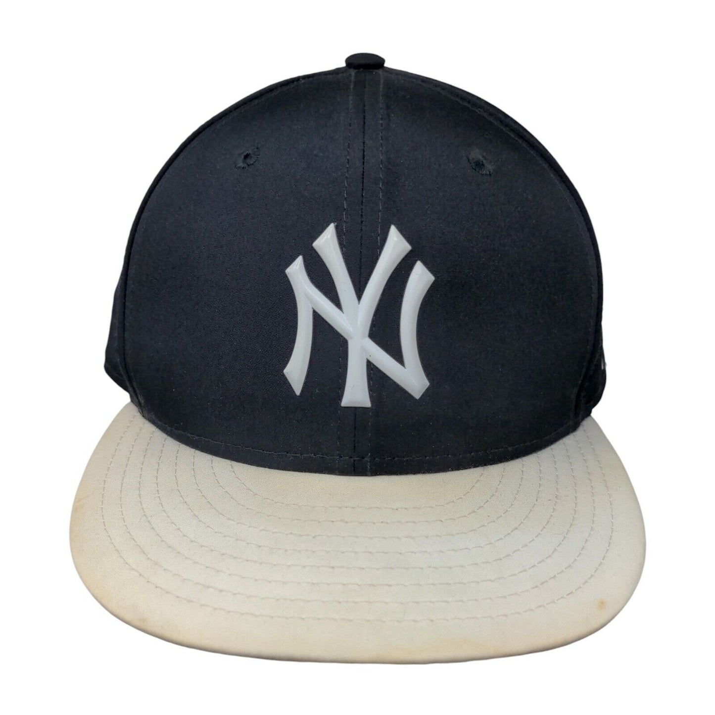 New York Yankees Fitted Hat Black 7 7/8 New Era 59Fifty Embroidered Logo MLB