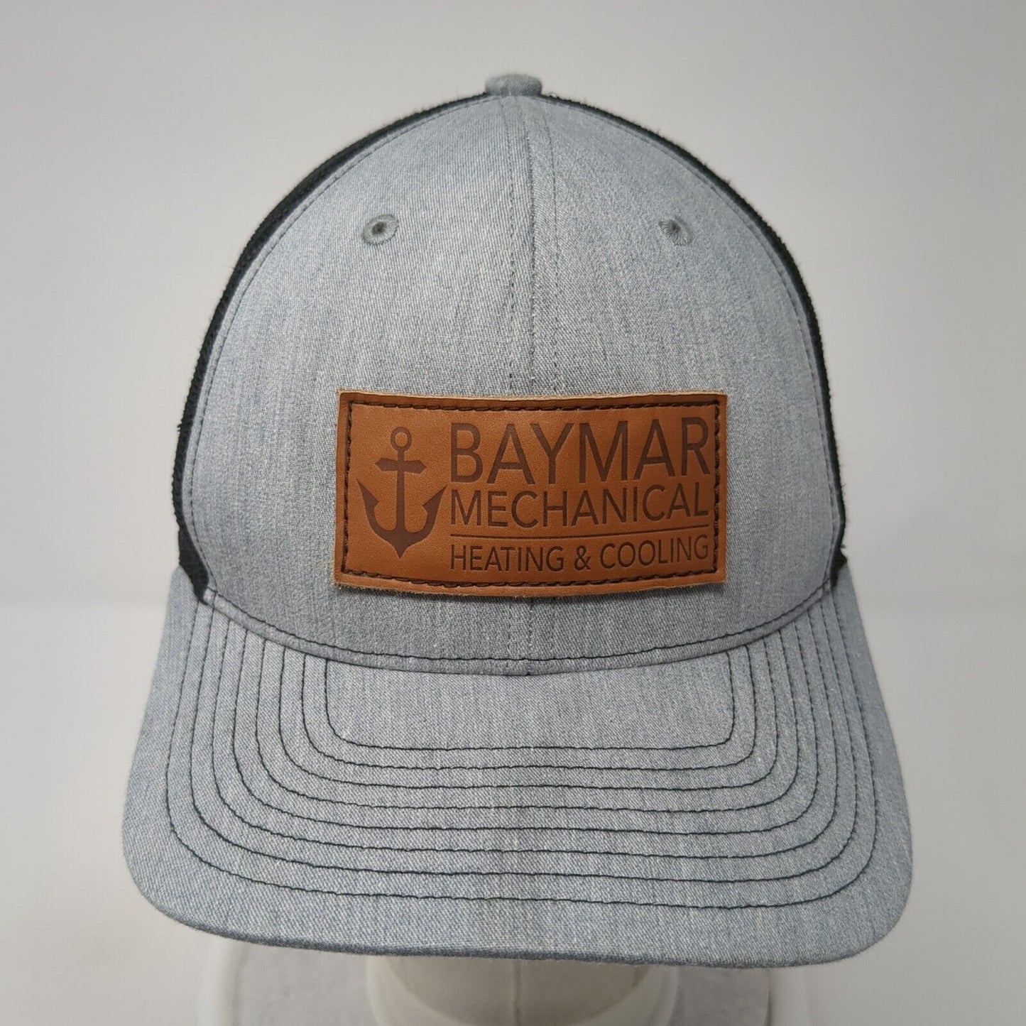 Baymar Mechanical Heating & Cooling Snapback Trucker Hat Gray OS Mesh Richardson