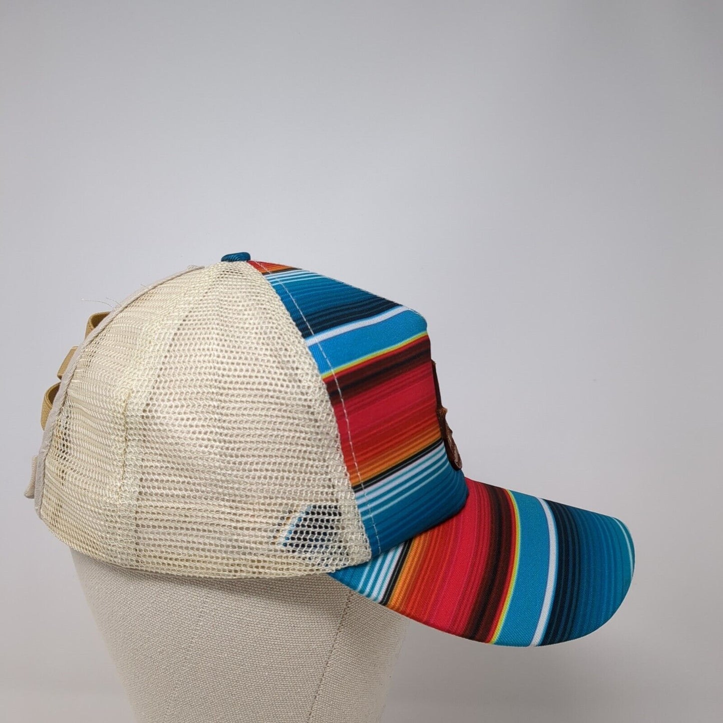American Bonfire Strapback Trucker Hat Multicolor One Size Adjustable Mesh Back