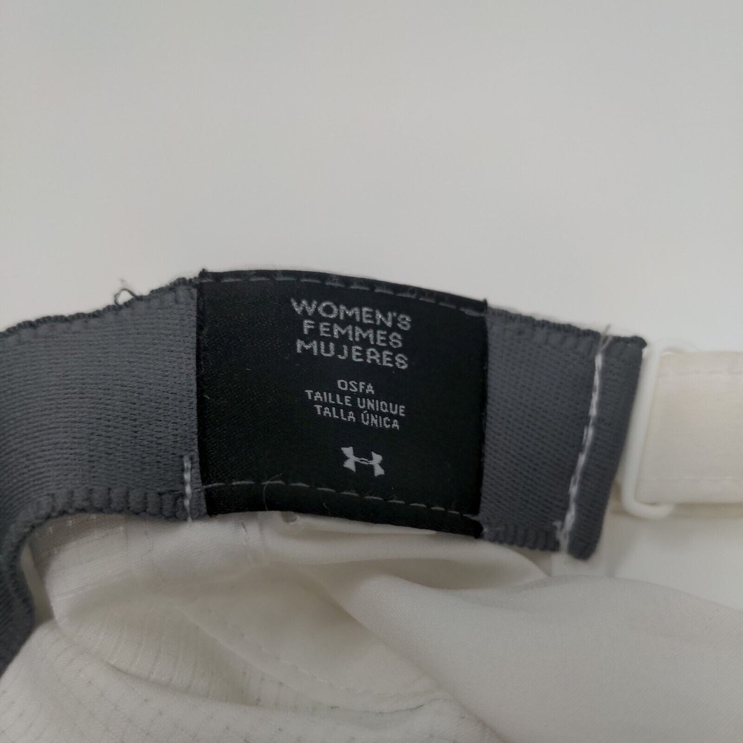 Under Armour Women's Strapback Hat White OSFM Adjustable 6 Panel