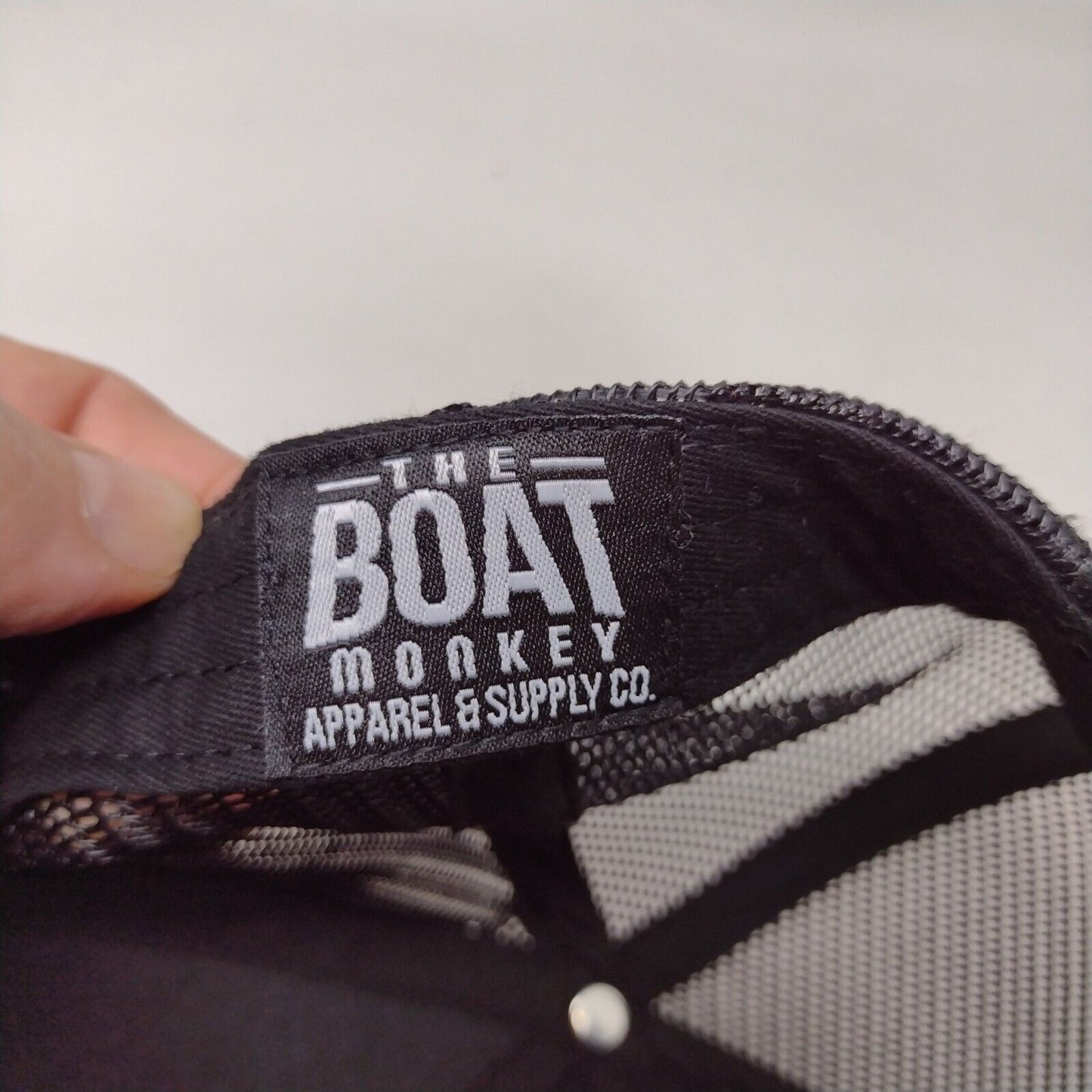 Russell Worldwide Snapback Mesh Back Trucker Hat Black OSFA The Boat Monkey