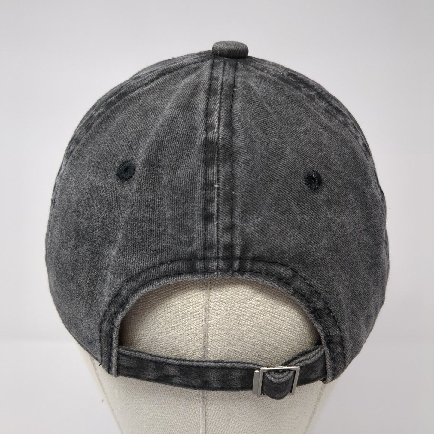 Dog Mom Slideback Hat Gray One Size Adjustable Lightweight Vented Holes 6 Panel