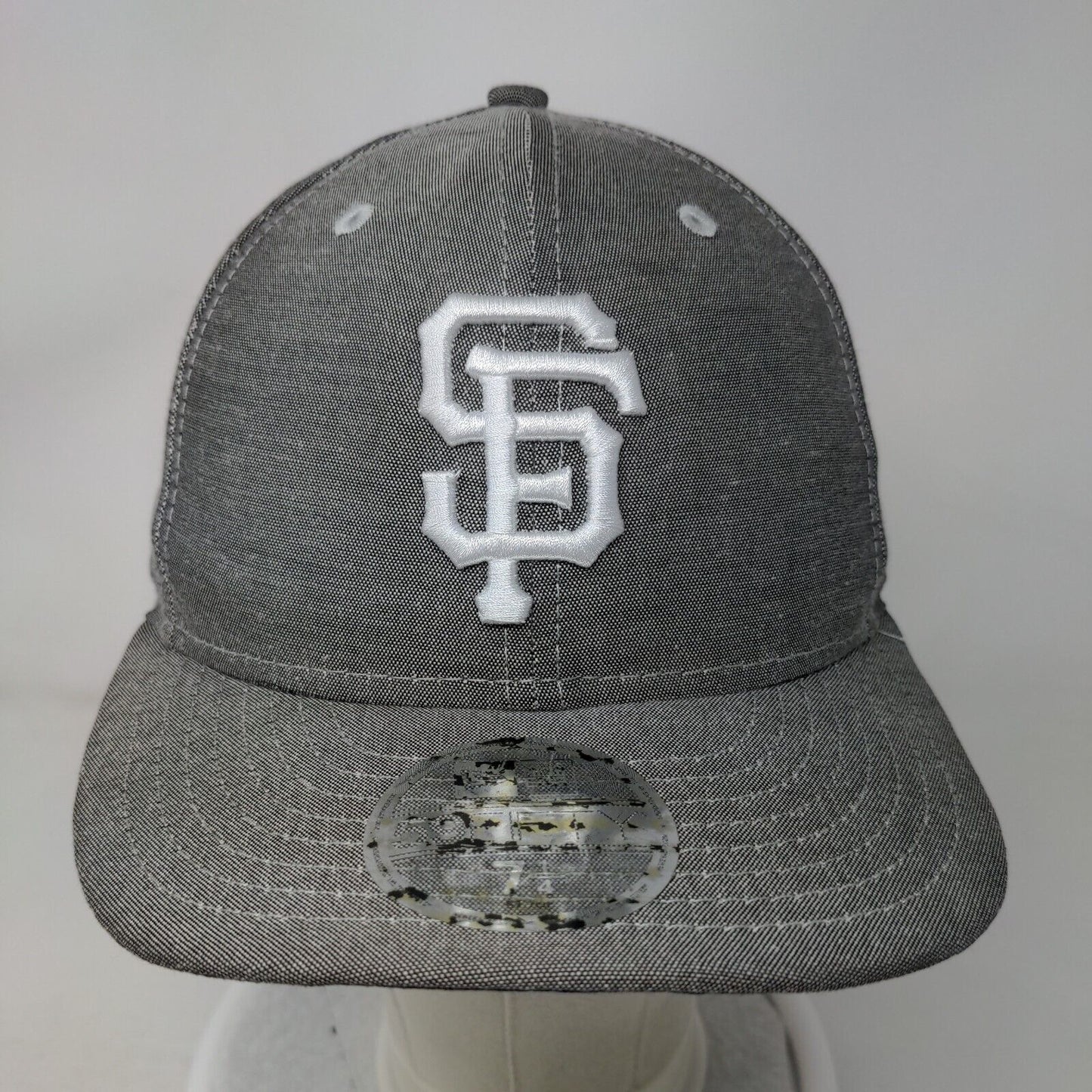 San Francisco Giants MLB Fitted Hat Gray Size 7 1/4 Embroidered New Era 59Fifty