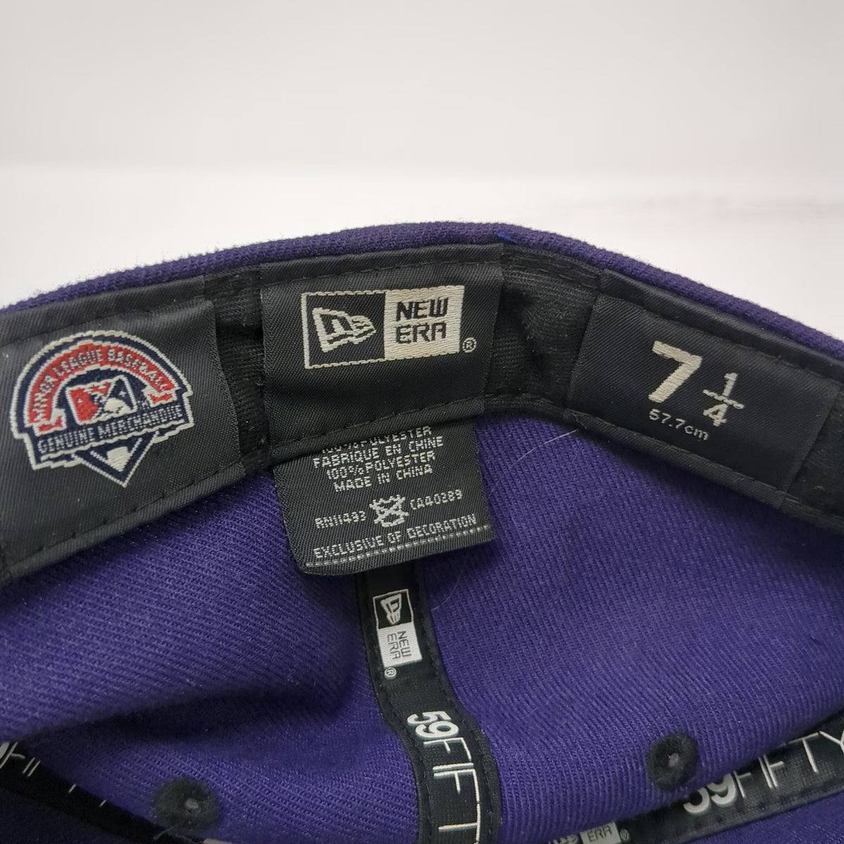 Boise Hawks MiLB New Era Cap Purple 7 1/4 59FIFTY Flat Brim Fitted Hat