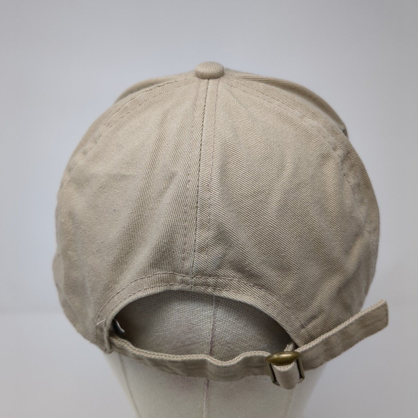 Western Alaska Sport Fishing Slideback Hat Tan OS Adjustable Embroidered Ivory