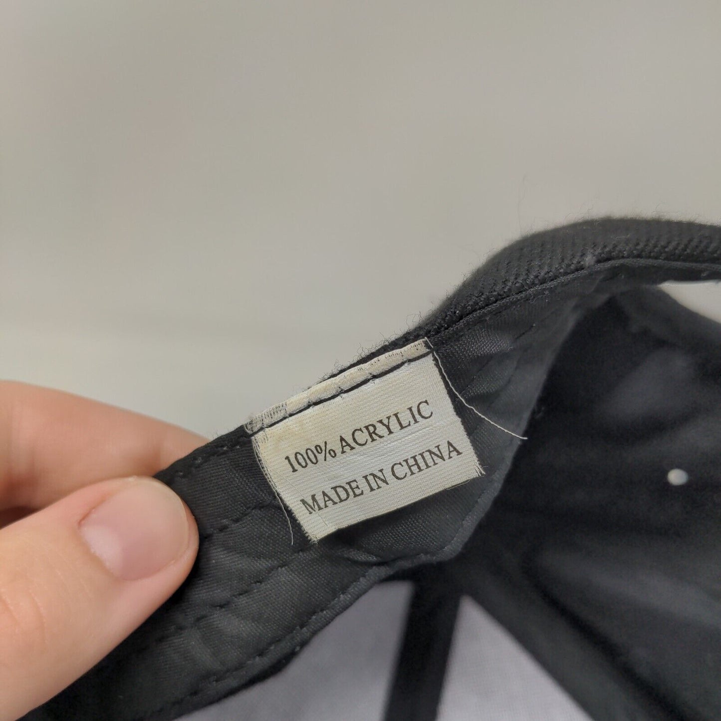 CSI Strapback Hat Black One Size Adjustable Embroidered 6 Panel Acrylic