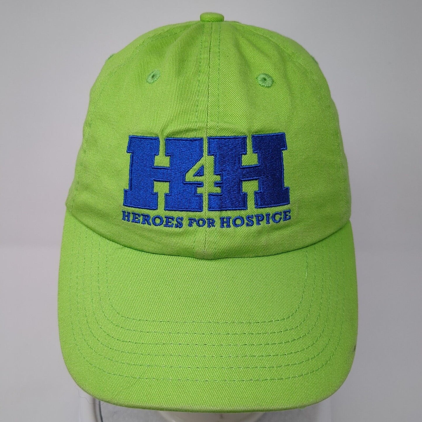 H4H Heroes For Hospice Slideback Hat Green OS Adjustable Embroidered Cotton
