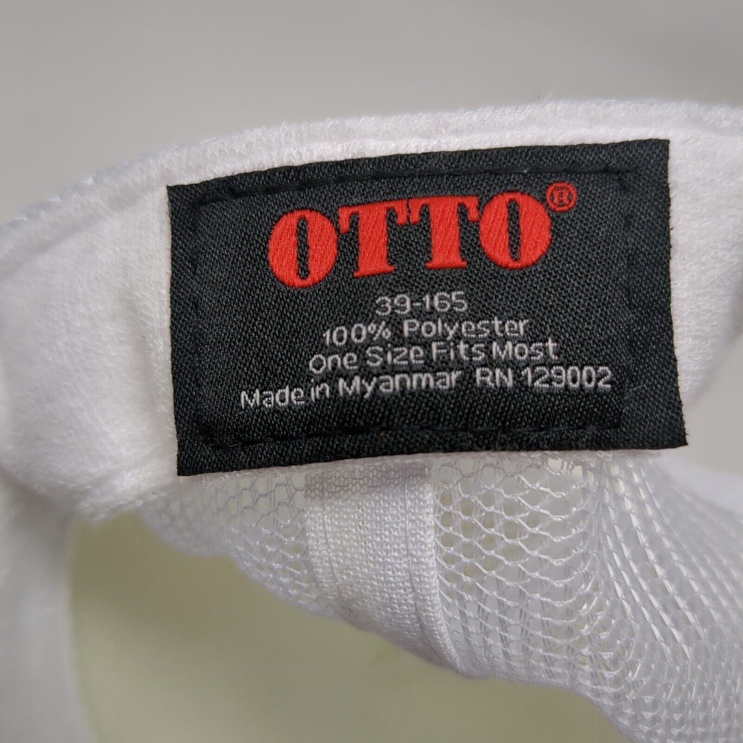 Umbrella Snapback Trucker Hat White OSFM Adjustable Mesh Back Rope Otto