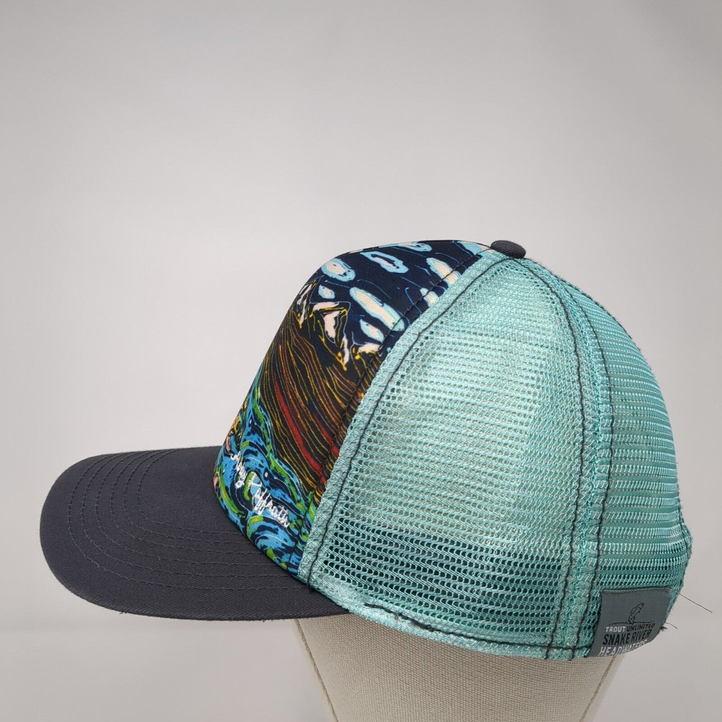 Art by Abby Pafratth Snapback Trucker Hat Multicolor OS Adjustable Mesh Back