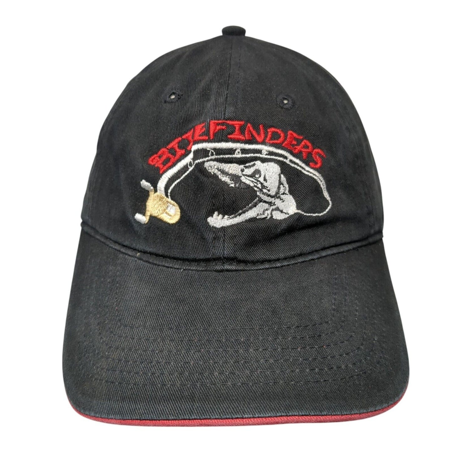Bite Finders Slideback Hat Black OS Adjustable Embroidered Pacific Headwear