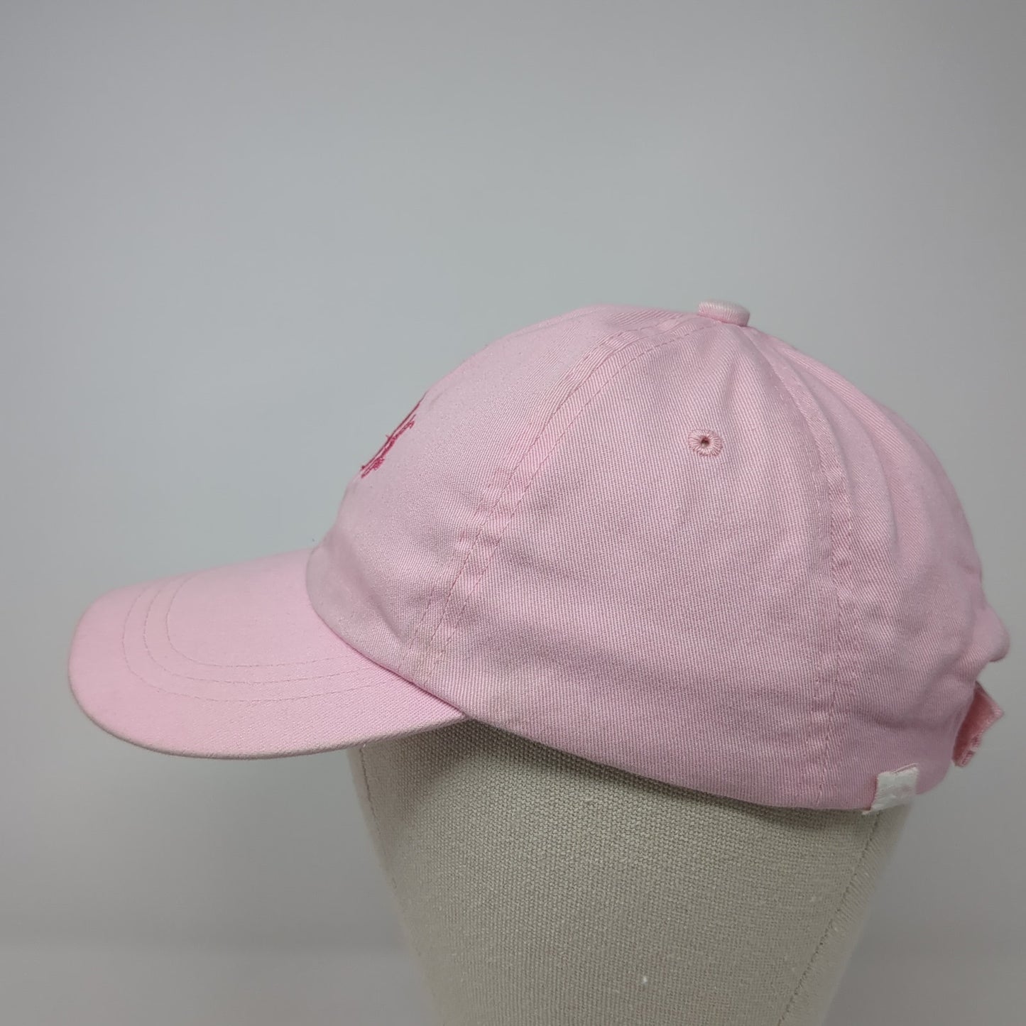 SBK Slideback Hat Pink One Size Adjustable Embroidered Solid 6 Panel
