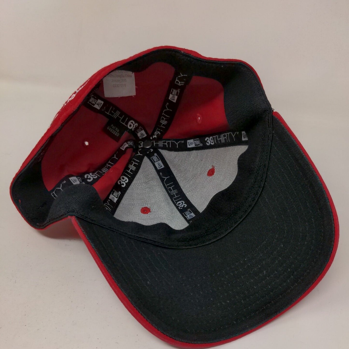 New Era Boy's Fitted Hat Red Embroidered Philadelphia Phillies 39Thirty Logo