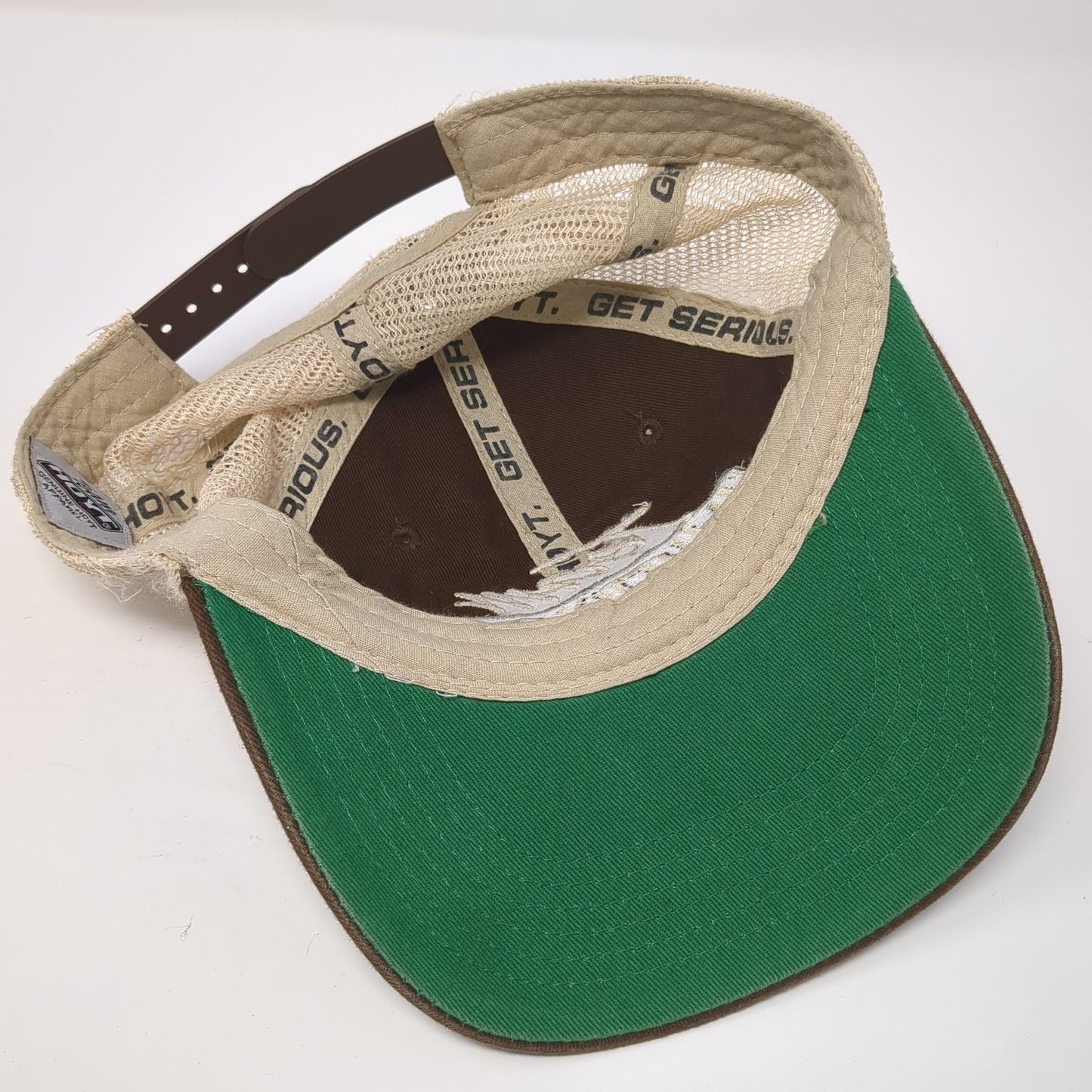 Team Hoyt Archery Snapback Trucker Hat Brown One Size Adjustable Mesh Back
