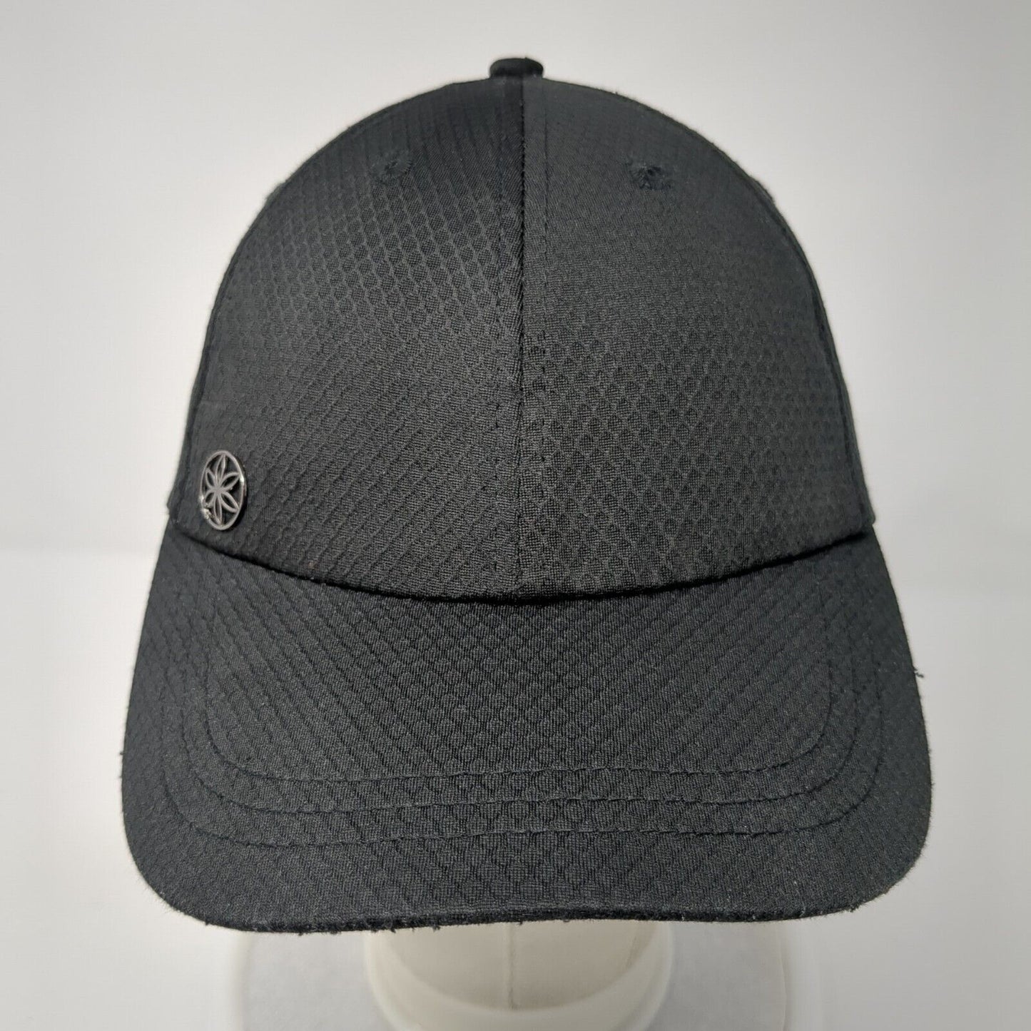 Gaiam Slideback Hat Black One Size Adjustable Solid 6 Panel Vent Holes