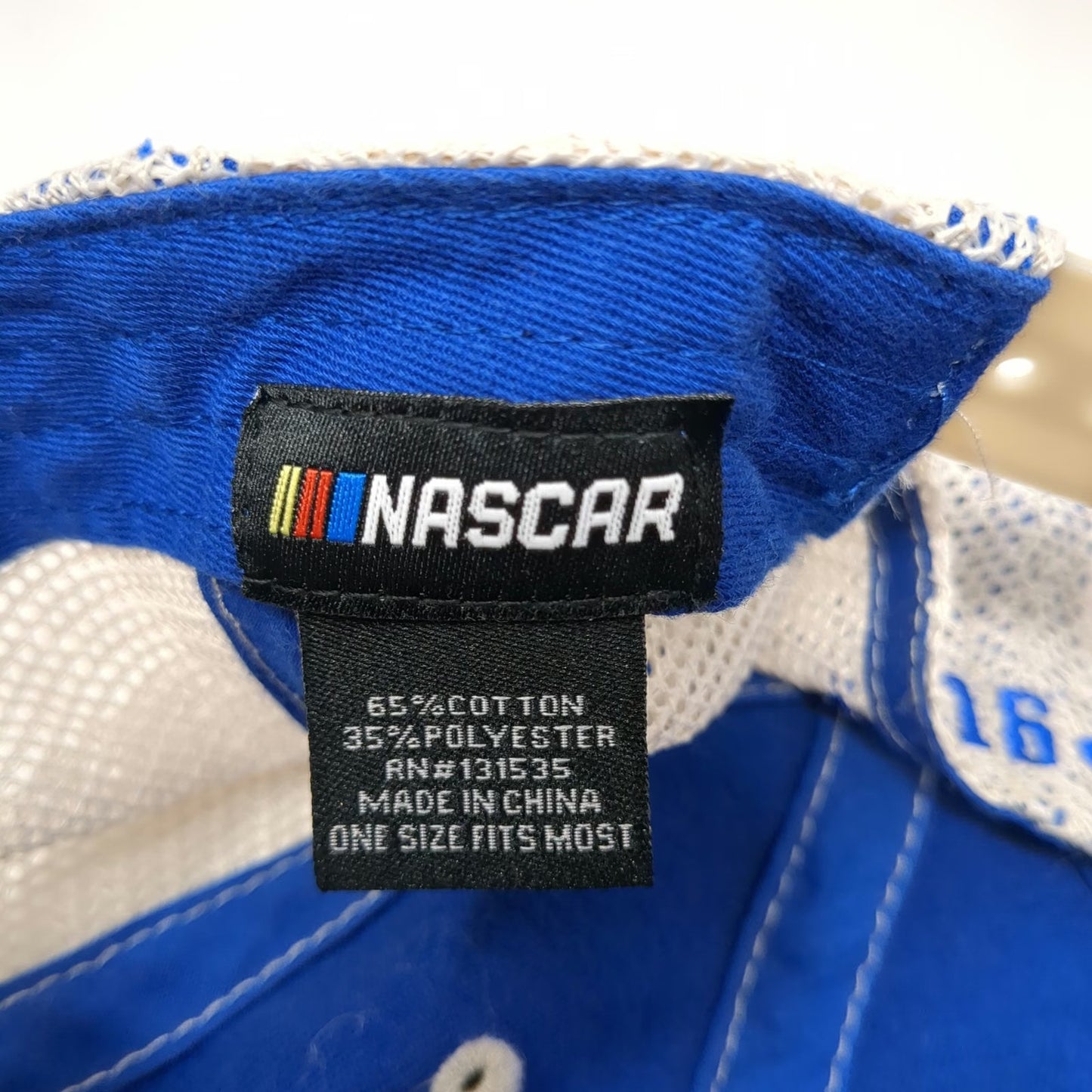 NASCAR Trucker Hat Blue White One Size Daytona 500 2020 Bottle Opener Distressed