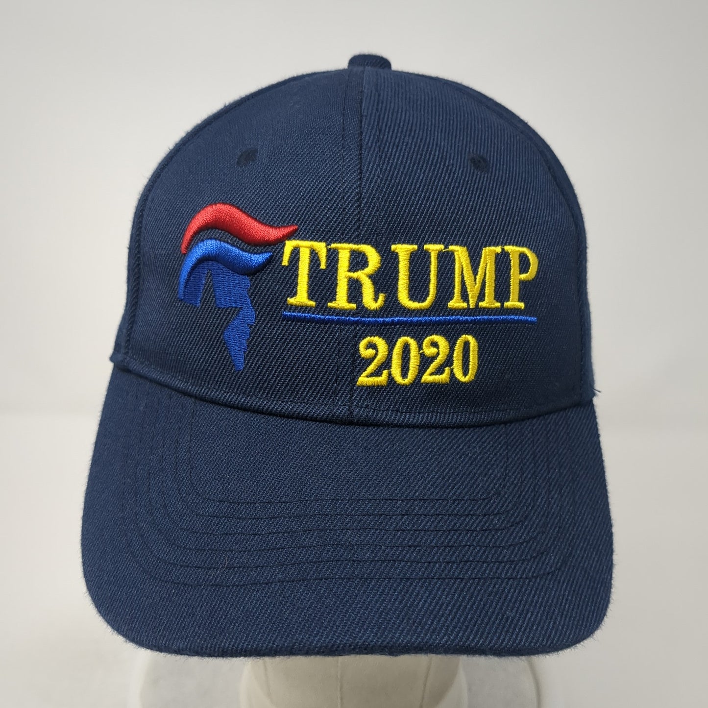 Trump 2020 Strapback Baseball Cap Blue One Size Adjustable Embroidered Patriotic