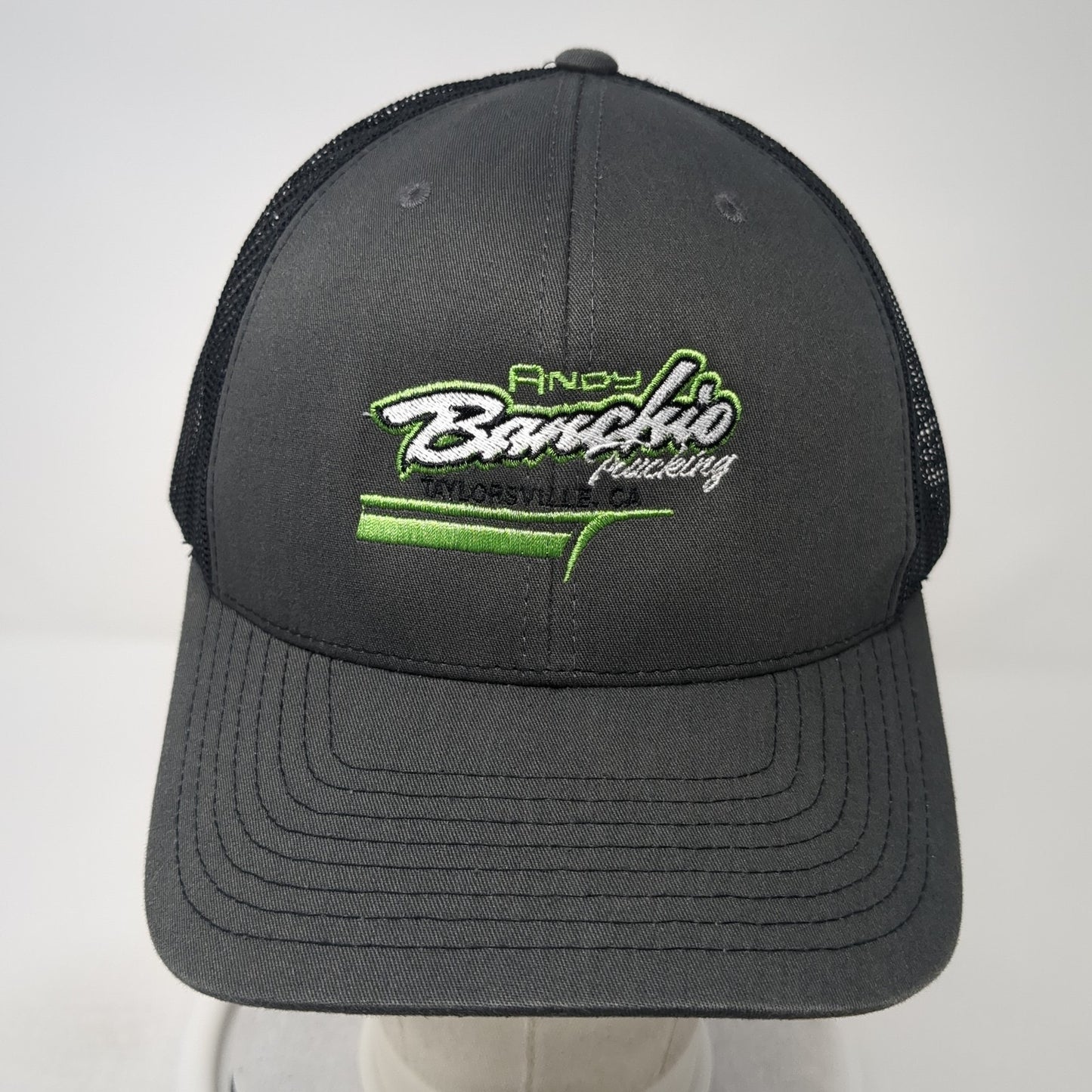 Andy Banchio Snapback Mesh Back Trucker Hat Gray One Size Richardson