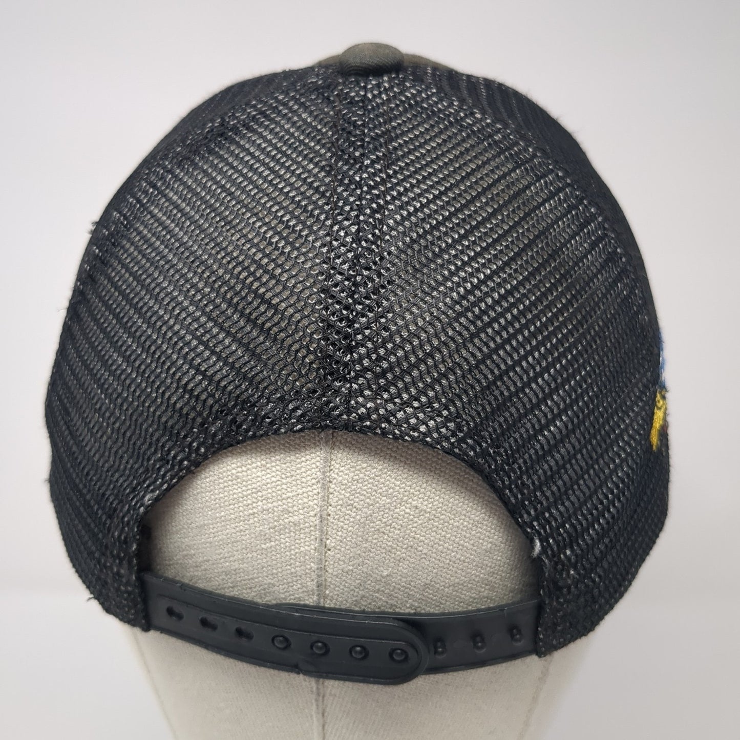 Patriot Plumbing Snapback Trucker Hat Black OS Adjustable Mesh Port Authority