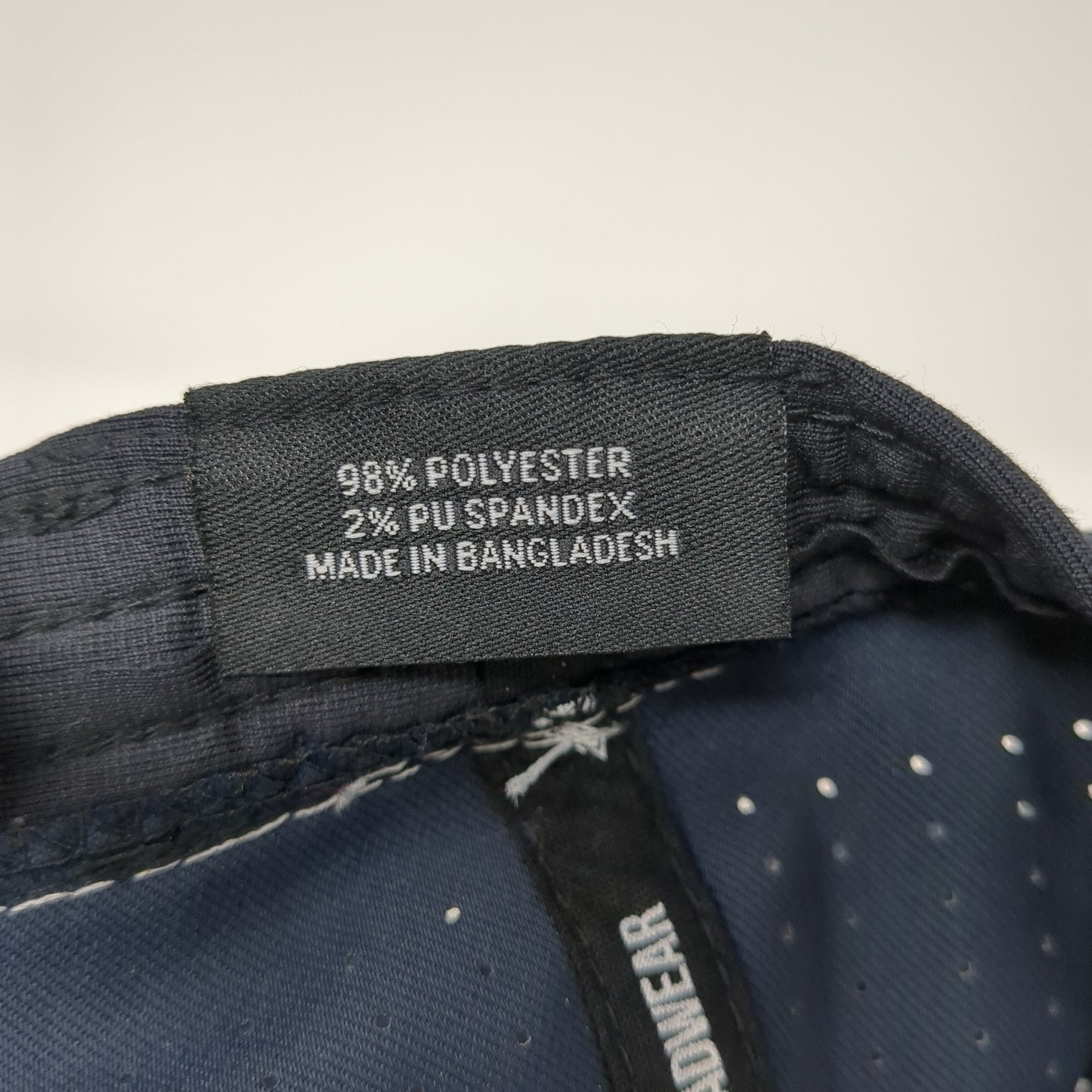 Pacific Headwear Fitted Hat Multi Medium Embroidered Letters Laser Cut