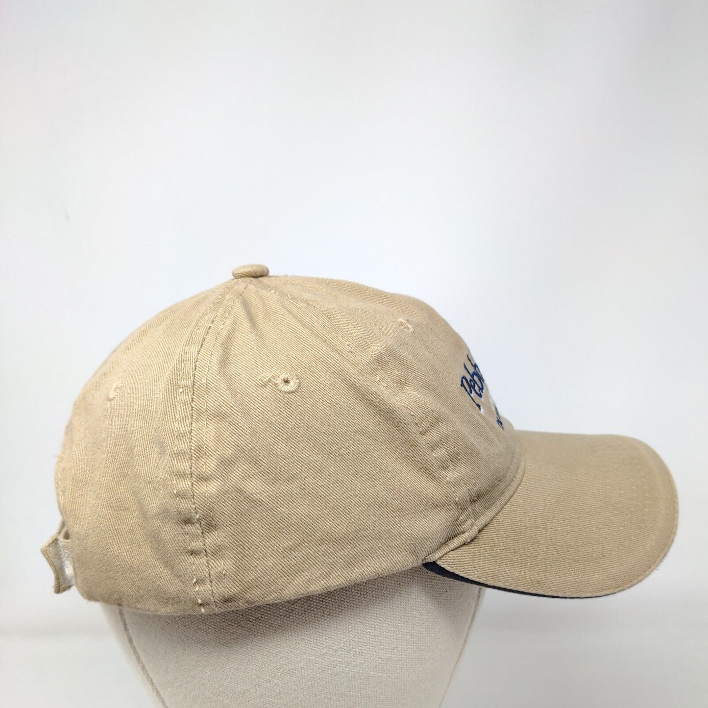 Pebble Creek Golf Club Tampa Florida Tan One Size Adjustable Embroidered 6 Panel