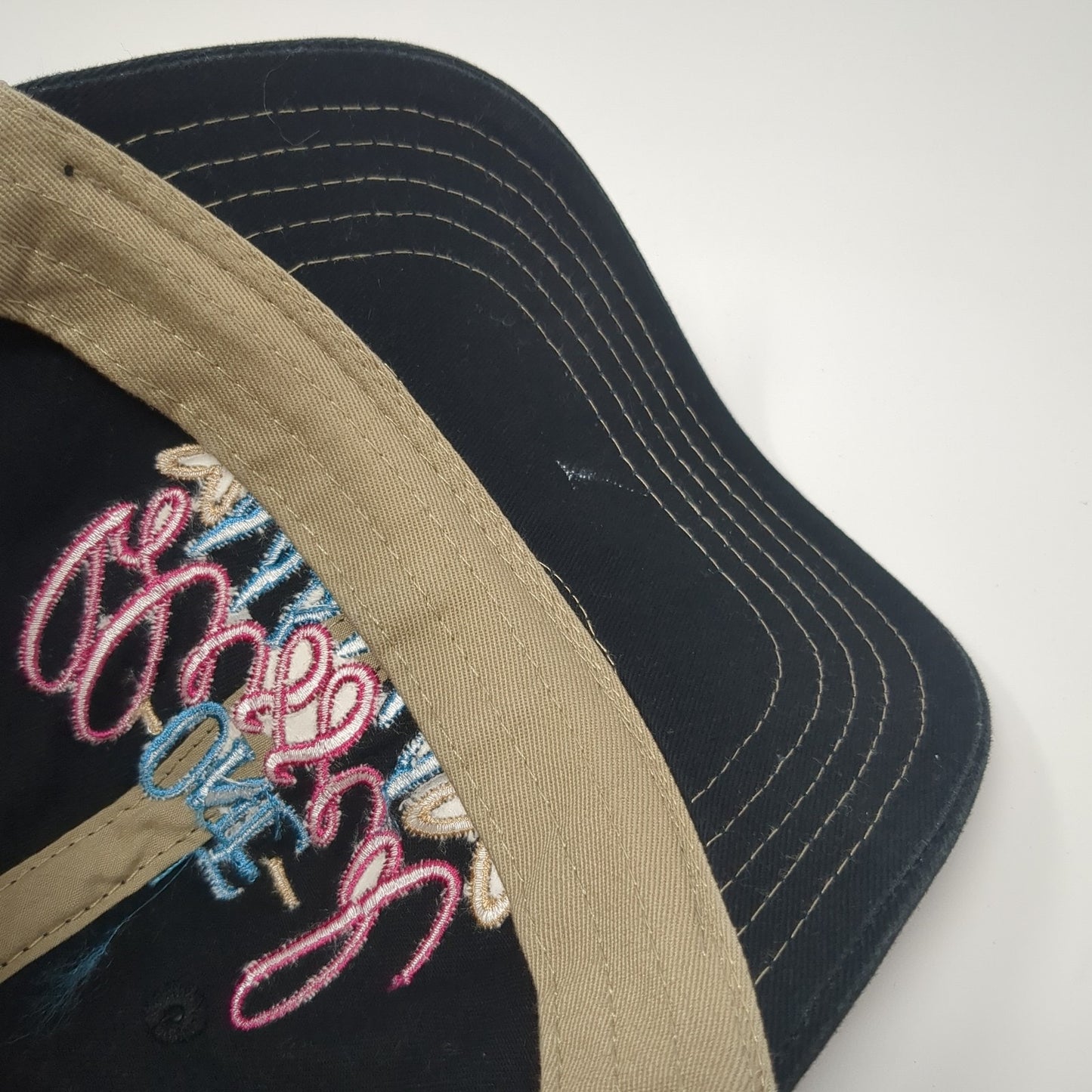 One Blessed Mama Snapback Trucker Hat Black OS Adjustable Mesh Back District