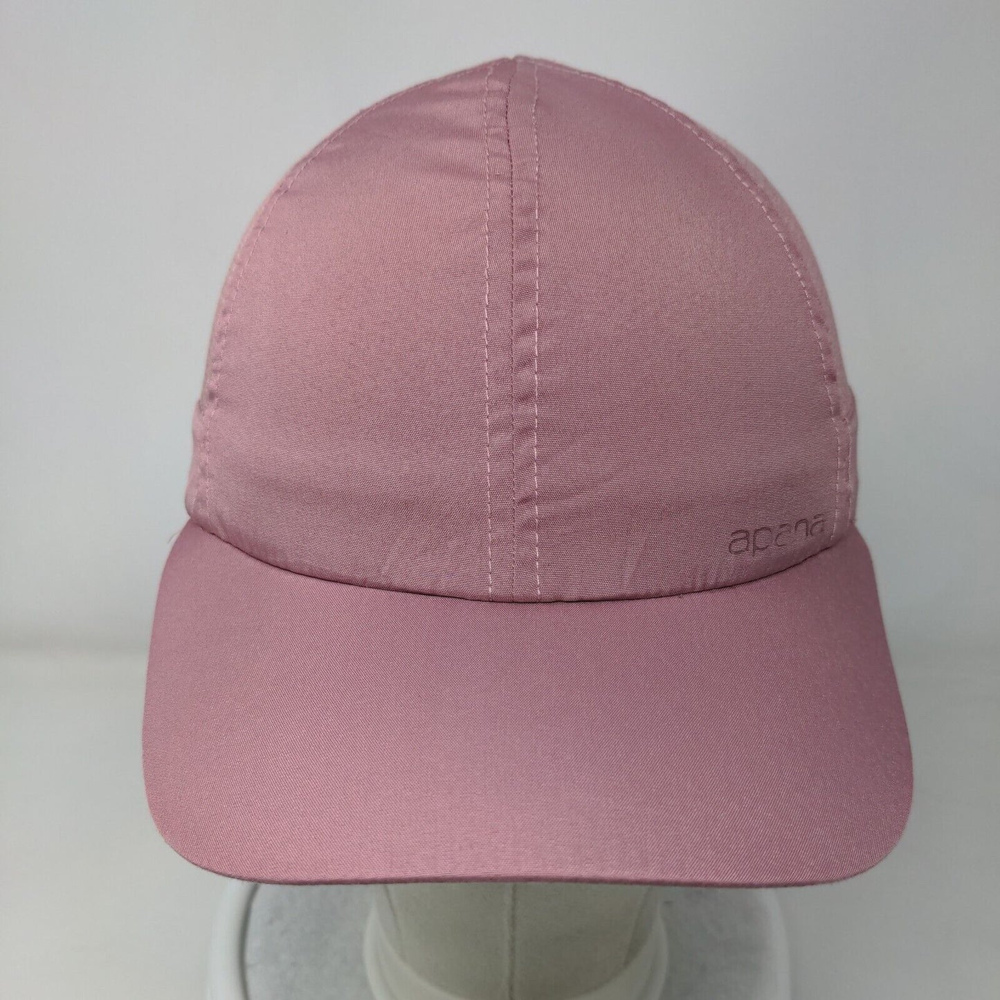Apana Strapback Hat Pink One Size Adjustable Solid Mesh Trim 6 Panel
