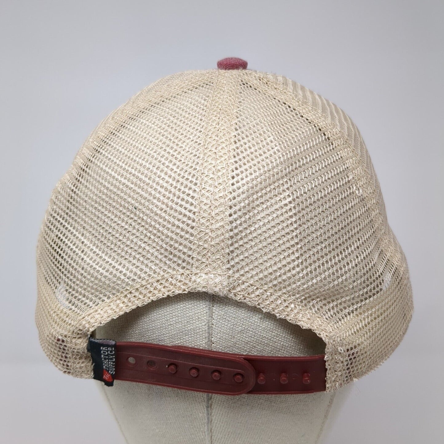 Tractor Supply Co. Patch Snapback Trucker Hat Red One Size Mesh Back