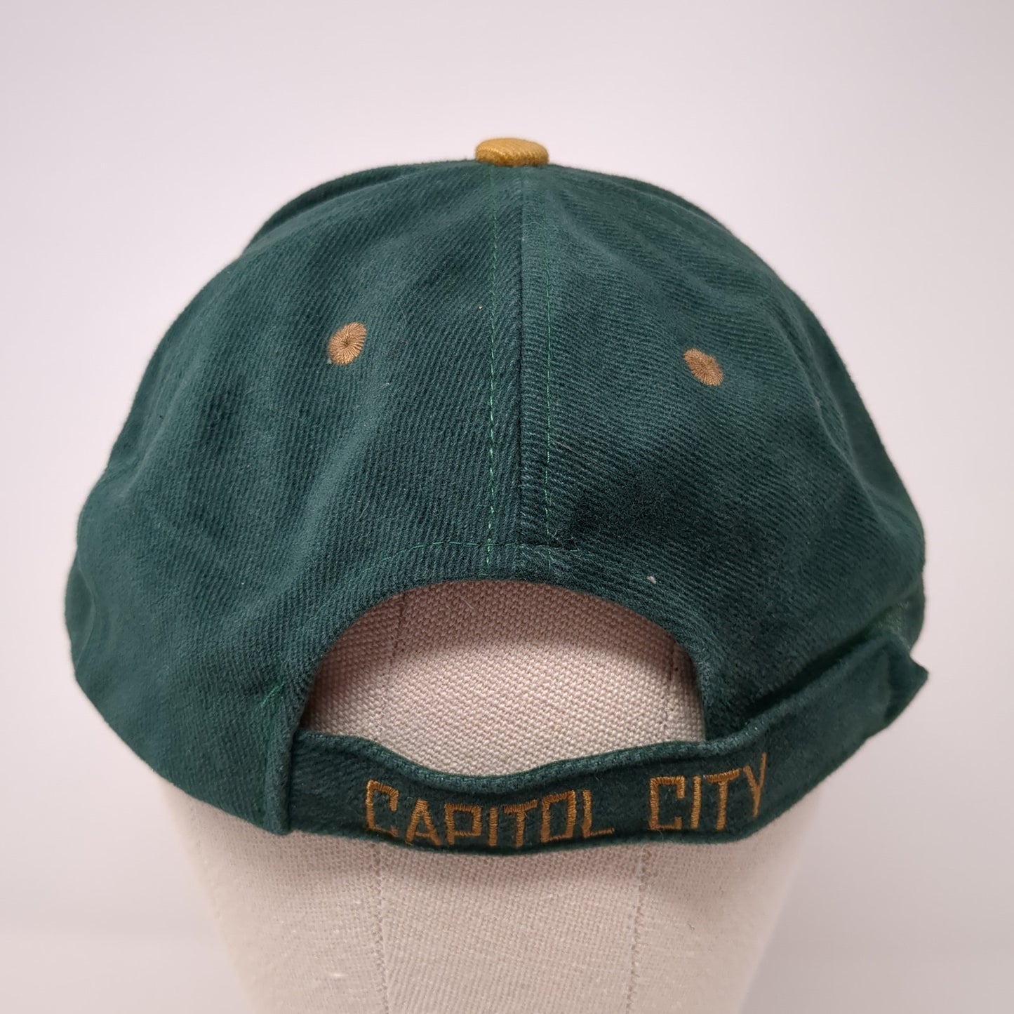 Capitol City Brewing Company Strapback Hat Green One Size Colorblock