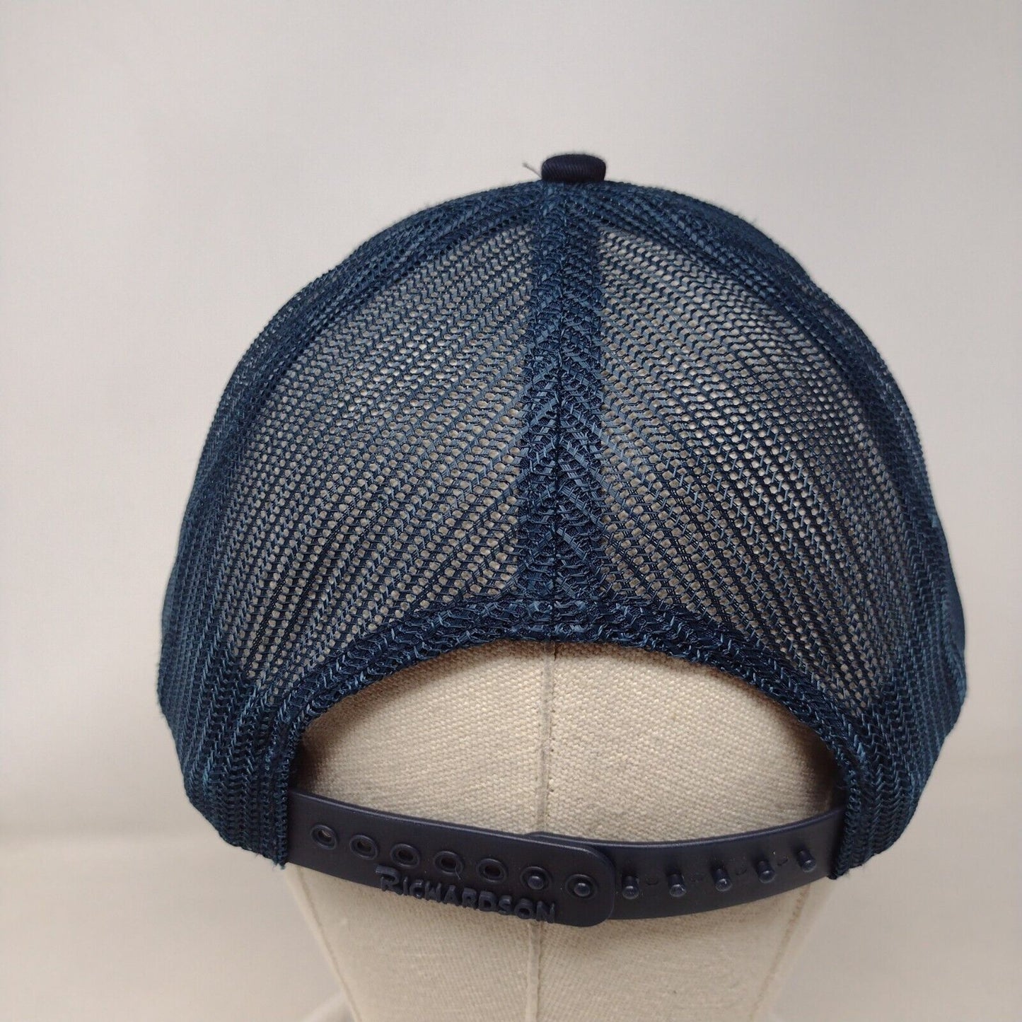 RJS Golf Classic Snapback Mesh Back Trucker Hat Blue One Size Richardson