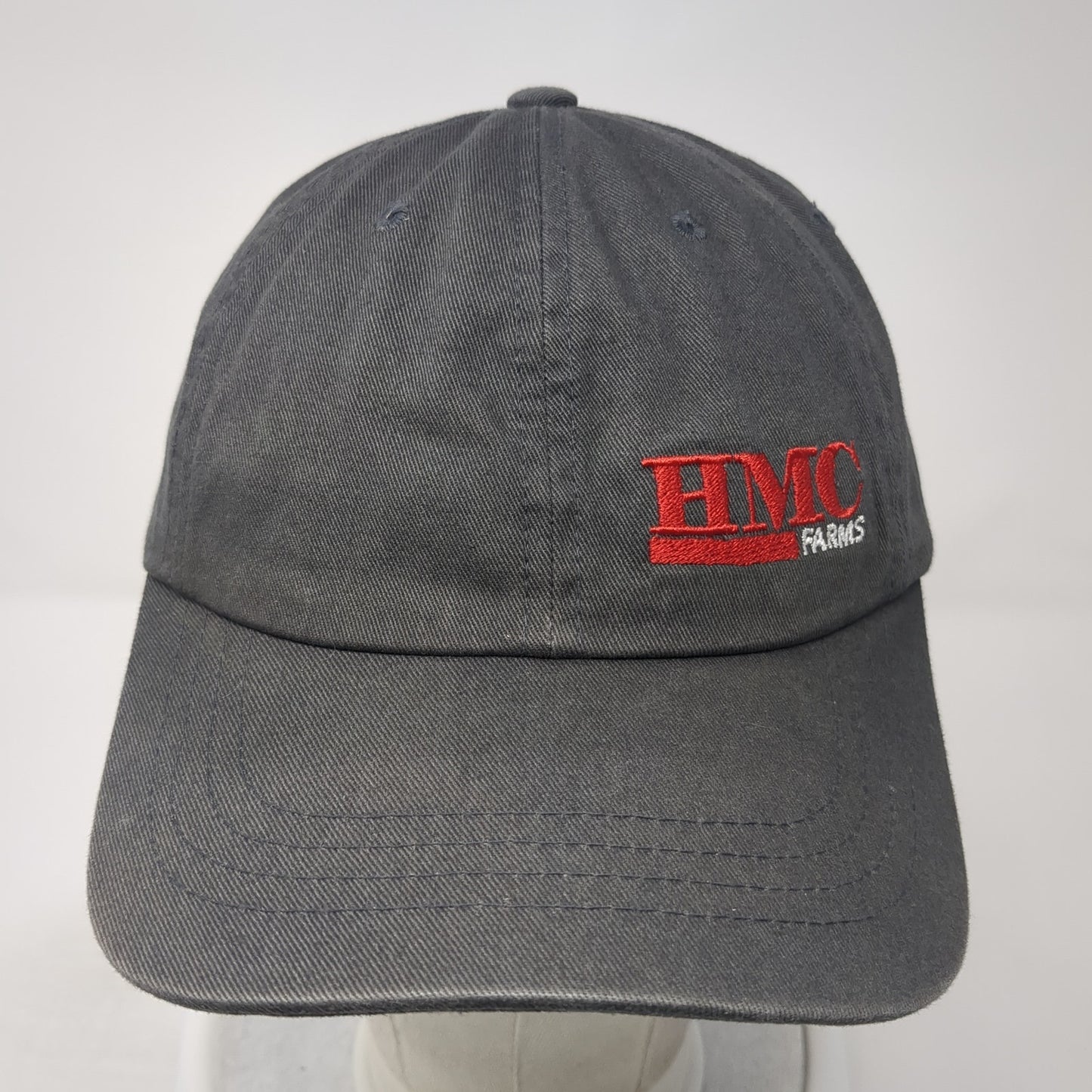 HMC Farms Slideback Baseball Cap Gray One Size Adjustable The Classics Yupoong
