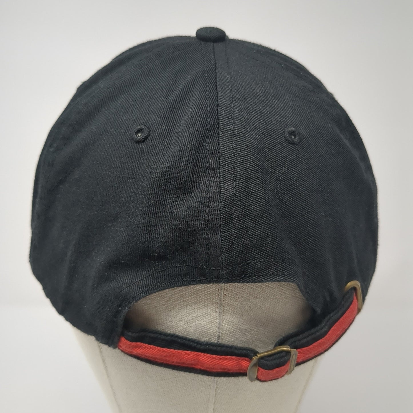 Fish Sniffer Slideback Hat Black One Size Adjustable Embroidered Outdoor