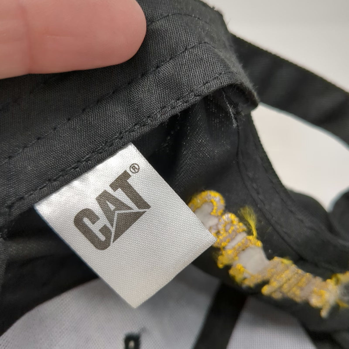 Caterpillar CAT MineStar Logo Baseball Cap Black One Size Slideback Hat