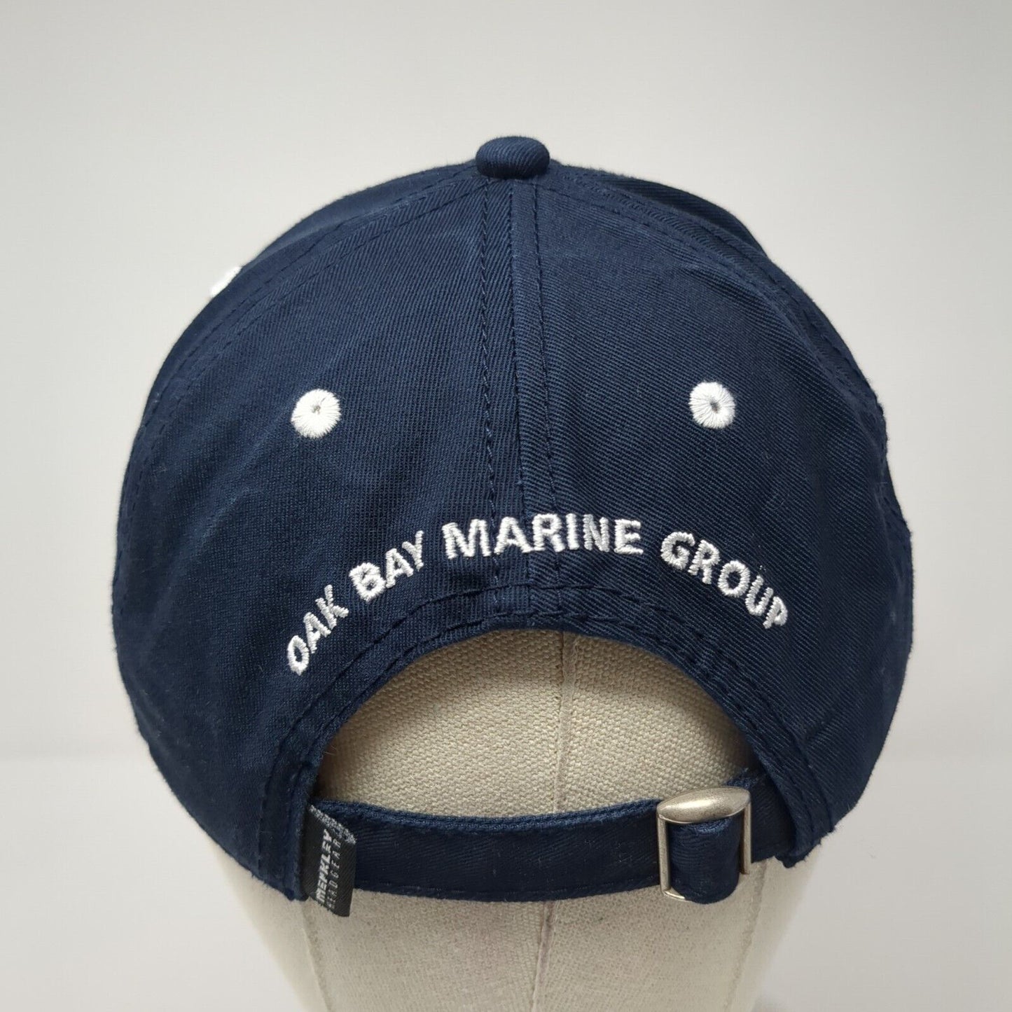 King Salmon Resort Slideback Hat Blue OS Adjustable Oak Bay Marine by Merkley