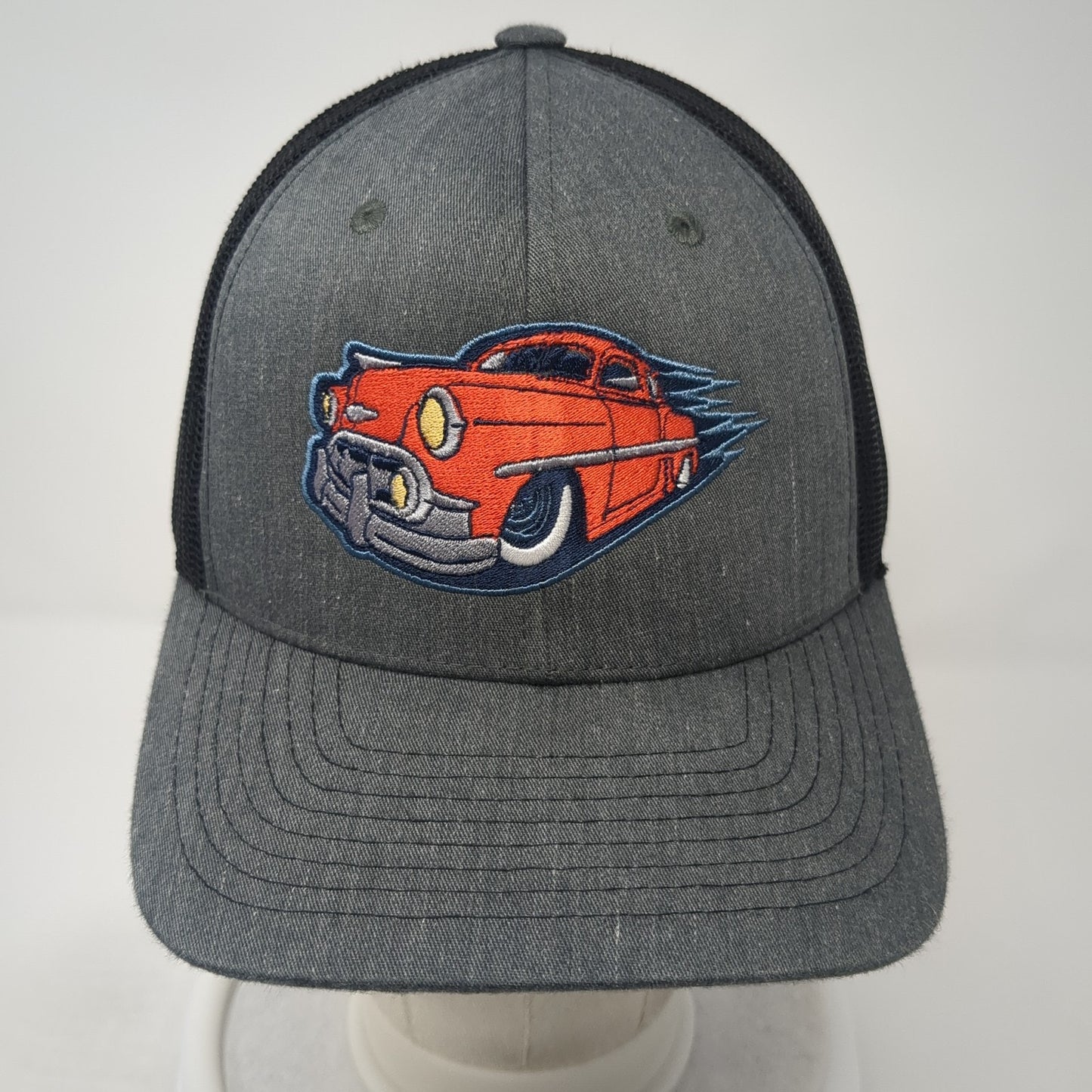 Unbranded Snapback Trucker Hat Gray One Size Adjustable Mesh Back 6 Panel