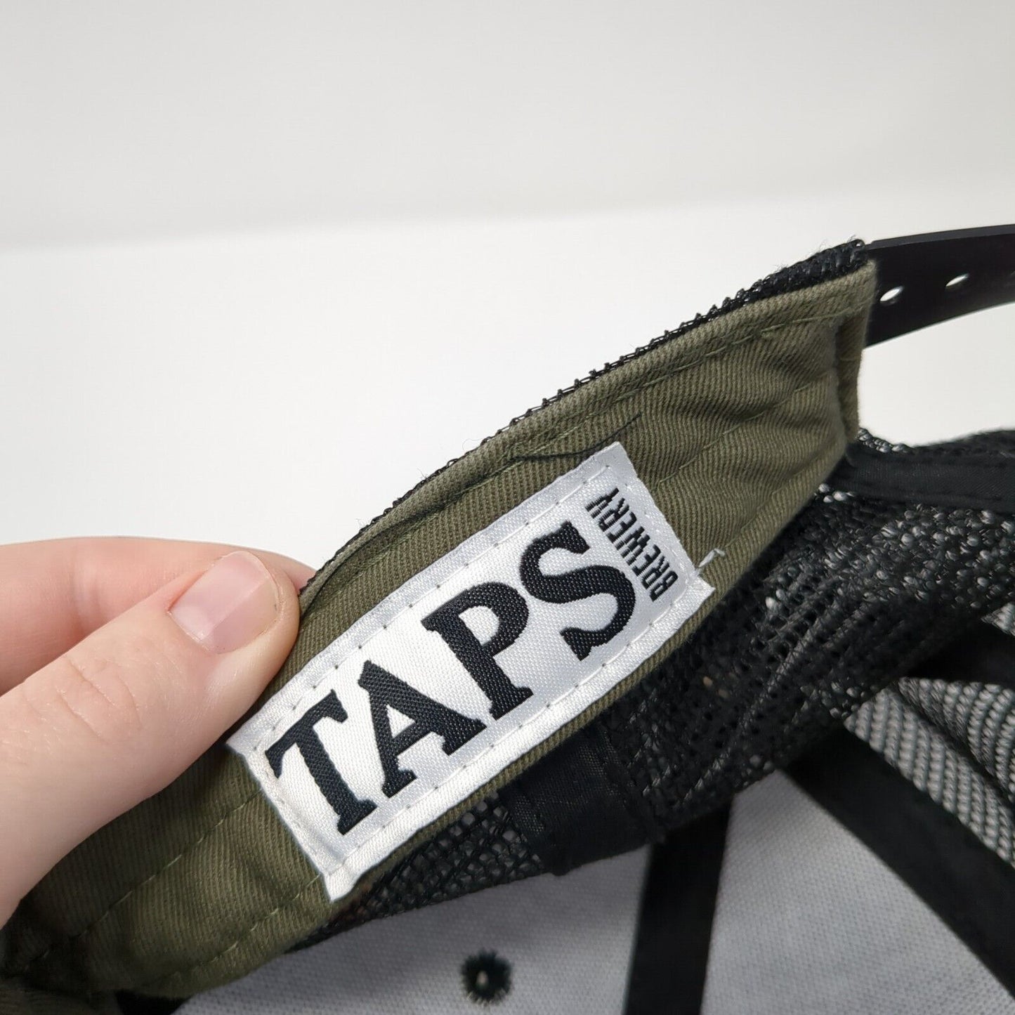 Taps Brewery Snapback Trucker Hat Brown One Size Mesh Back Colorblock