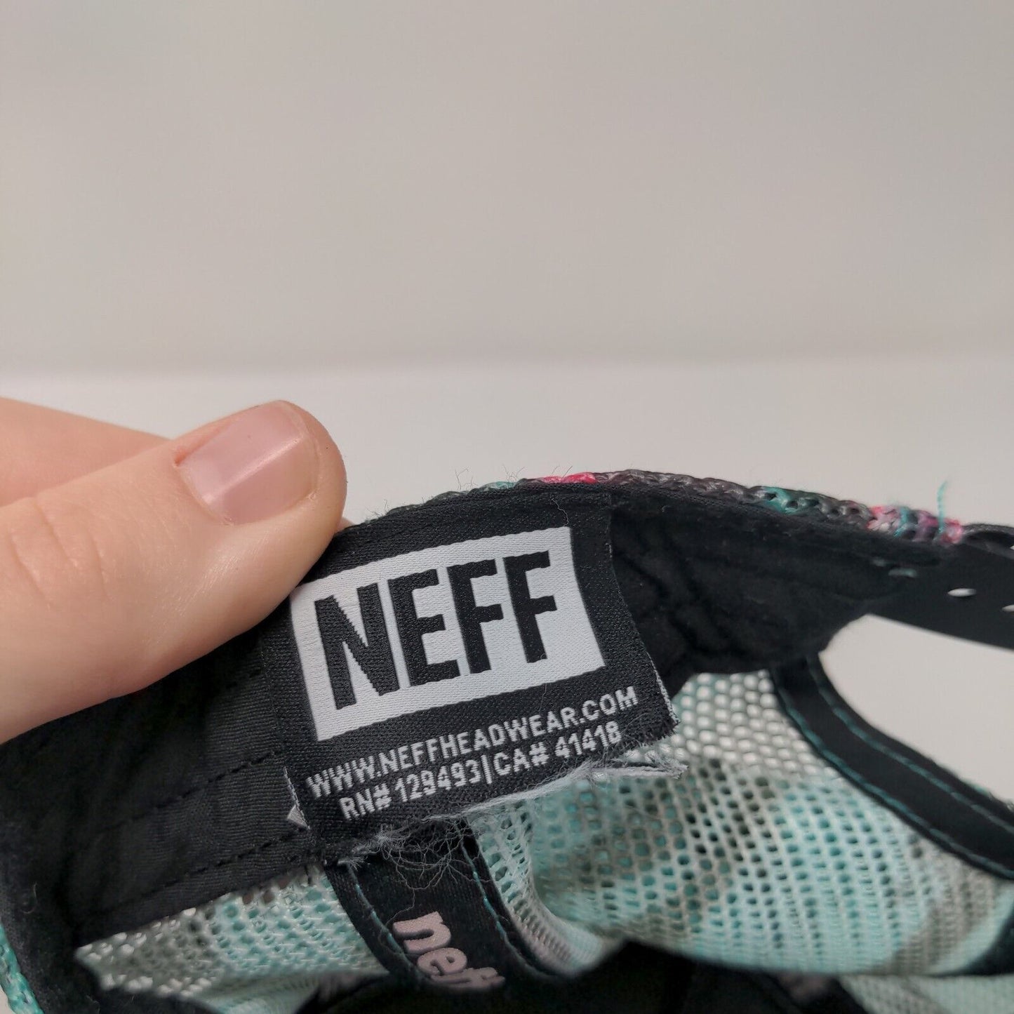 Neff Snapback Mesh Back Trucker Hat Multi One Size Floral Hawaiian