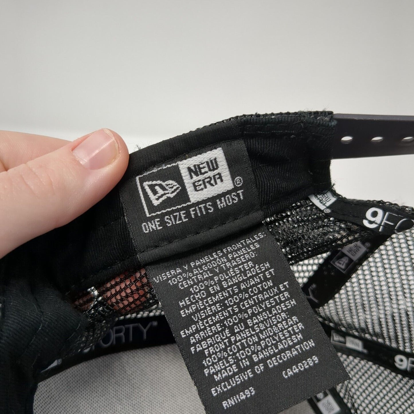 Happy Trails Snapback Trucker Hat Gray One Size Mesh Back New Era