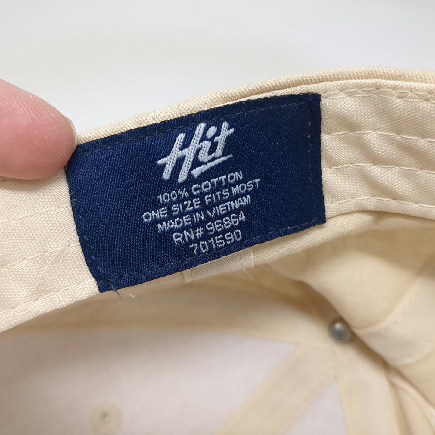 Hit Baseball Cap Beige One Size Strapback Time To Ungrind Embroidered Hat