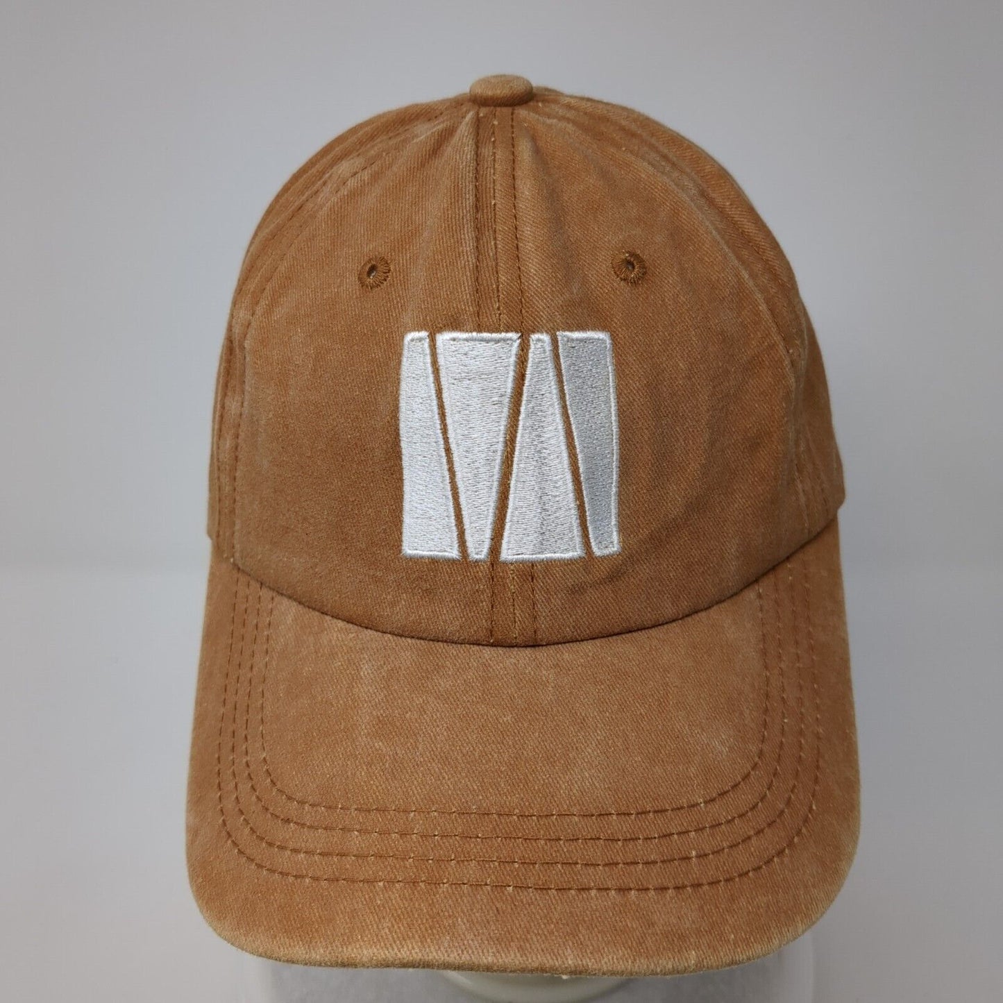 Lift Down Slideback Hat Brown One Size Adjustable Embroidered 6 Panel