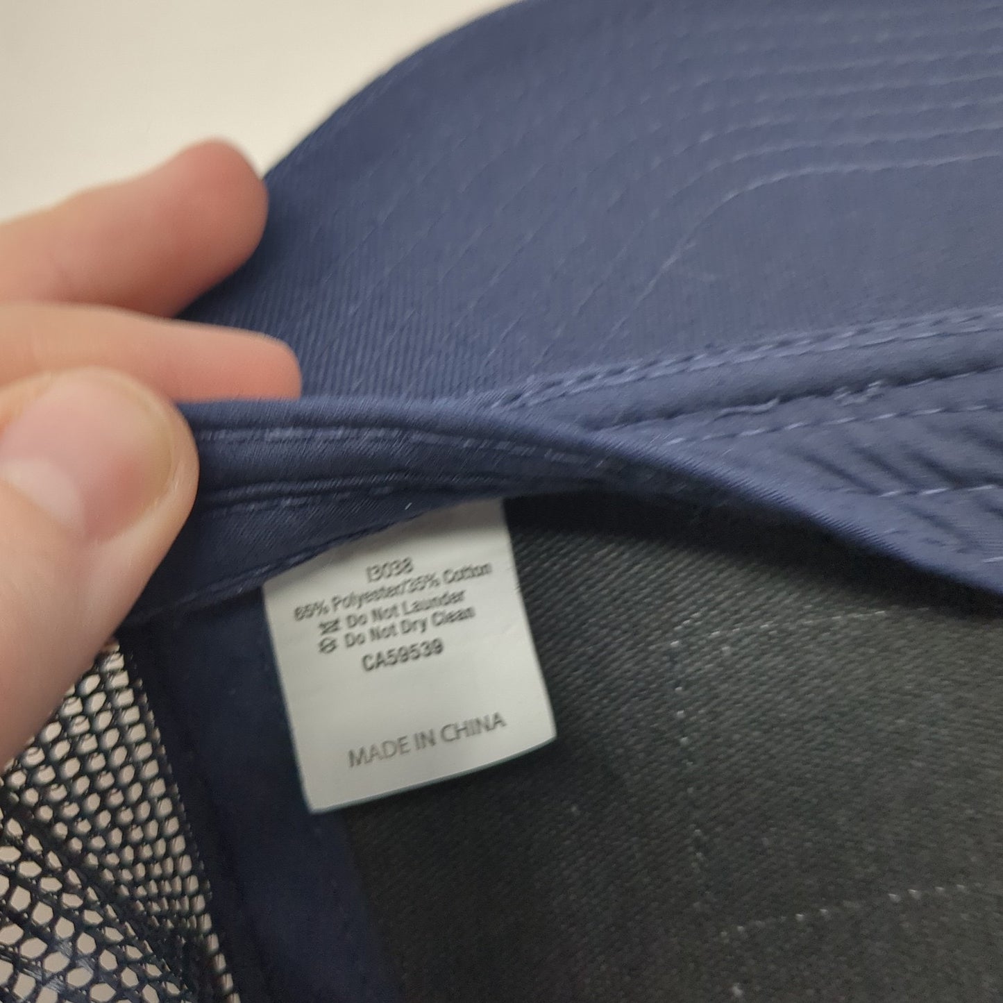 Kount An Equifax Company Snapback Trucker Hat Blue One Size Mesh Back