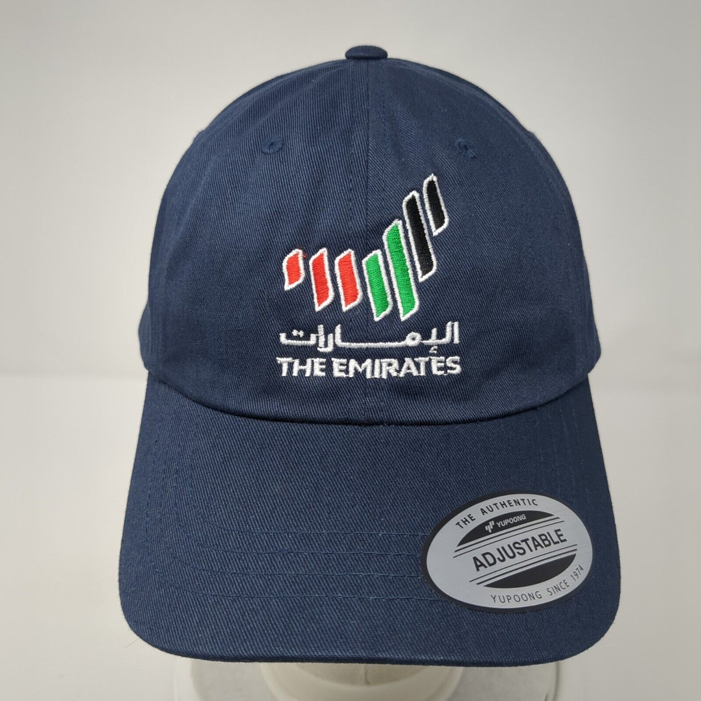 The Emirates Slideback Hat Blue One Size Adjustable Embroidered Yupoong