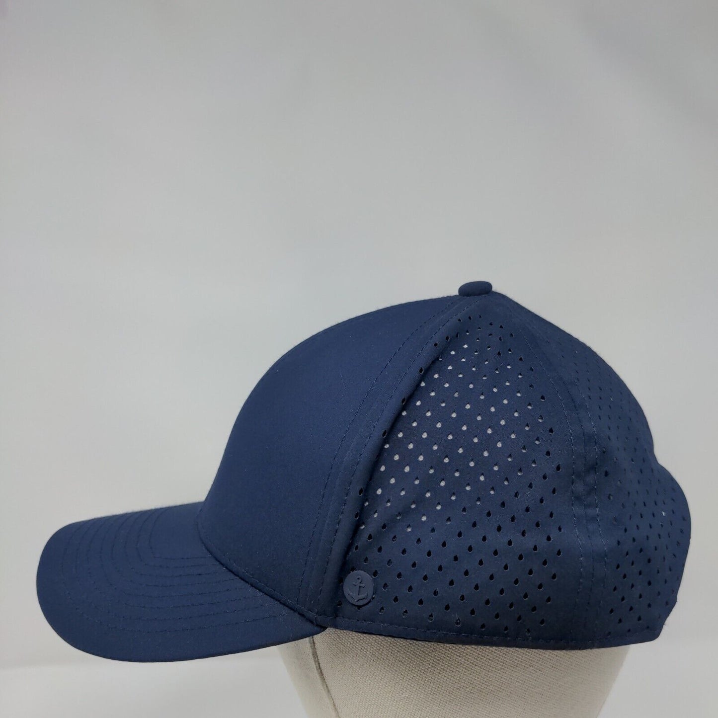 Ankor Snapback Hat Blue One Size Adjustable Breathable 6 Panel Blank
